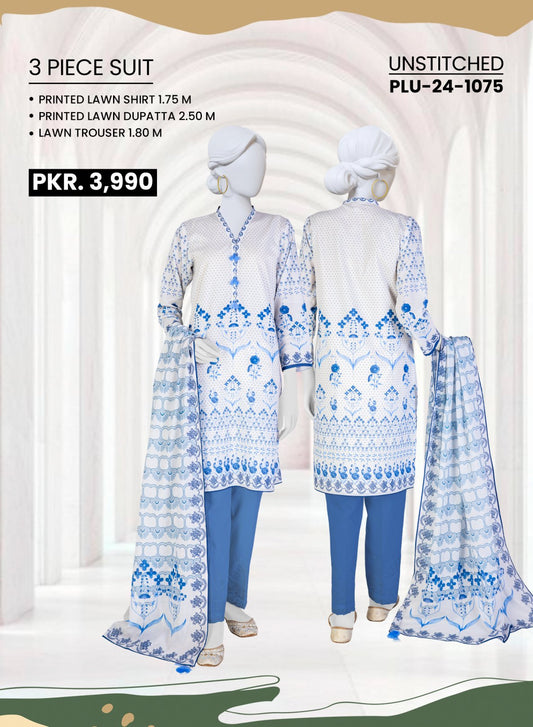 Panjnad J Printed Lawn 3-PC (Set -Pack Of 5 Suits ) Category A Market Boy