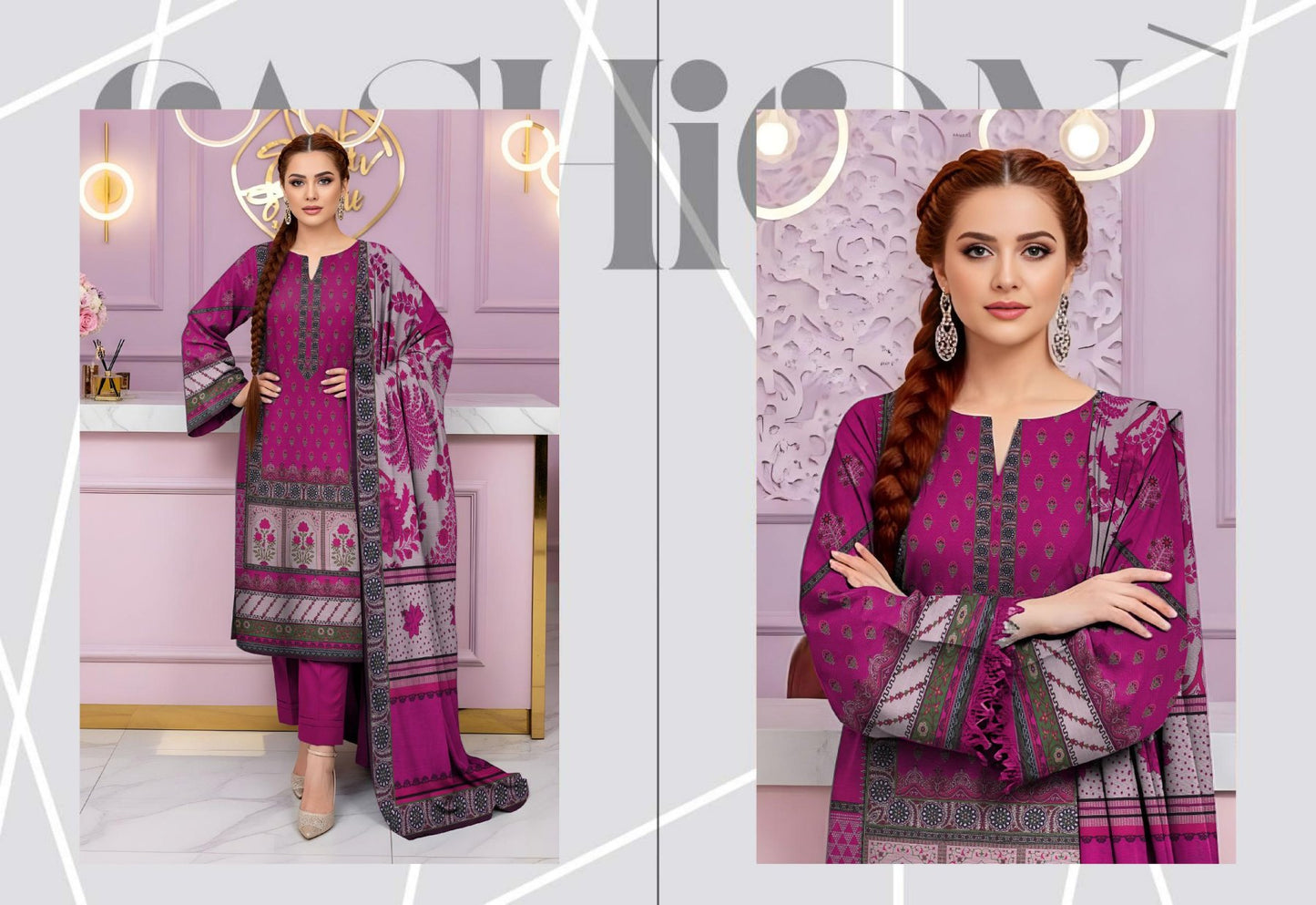 Bin Noor Fab 3 Pc Khadder ( 10 Suits)
