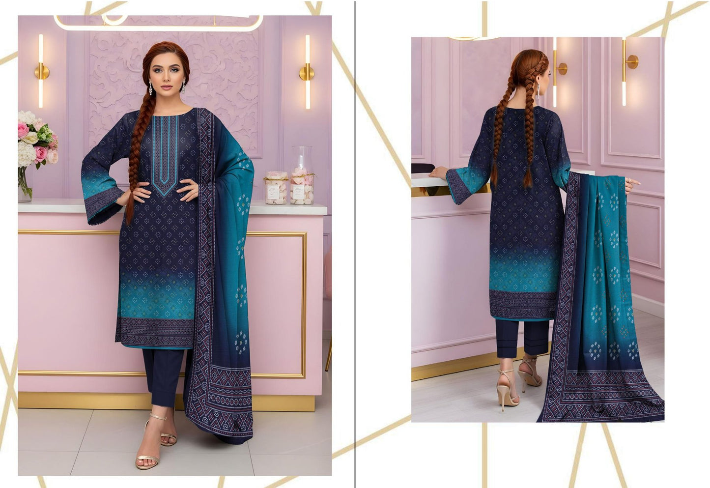 Bin Noor Fab 3 Pc Khadder ( 10 Suits)