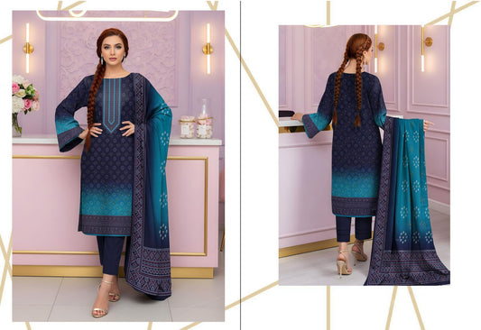 Bin Noor Fab 3 Pc Khadder ( 5 Suits)A