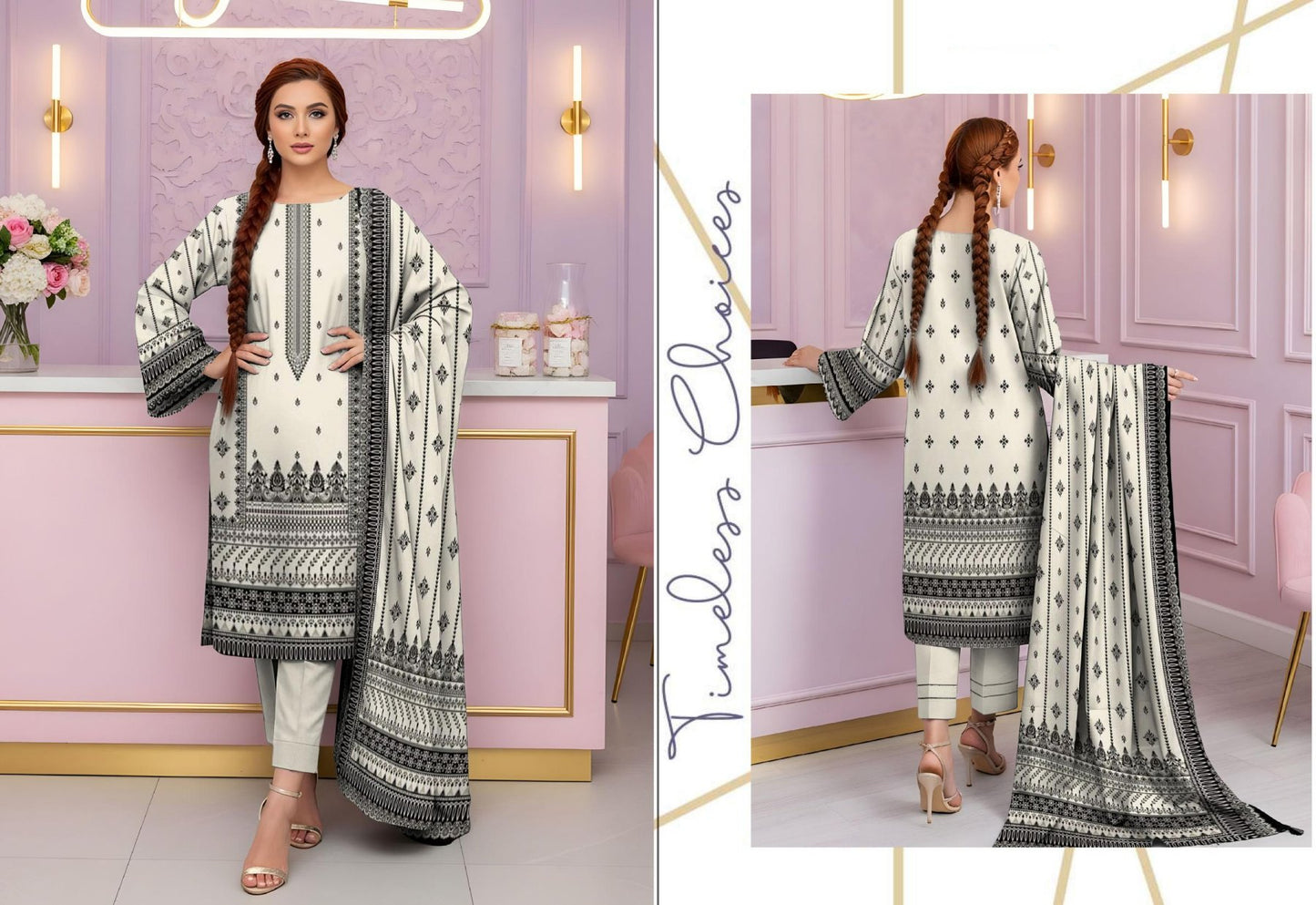 Bin Noor Fab 3 Pc Khadder ( 10 Suits)