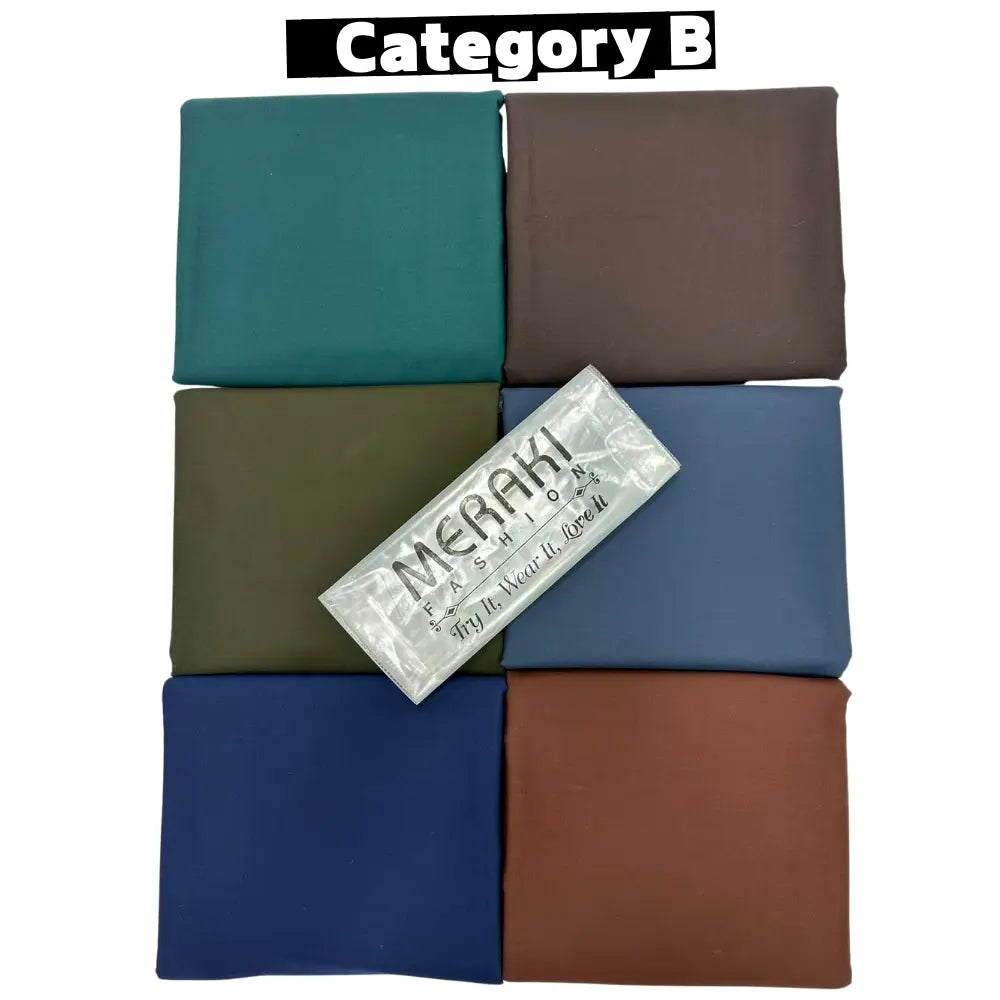 Meraki Fashion Gents Volume 345  (Set -Pack of 6 Suits ) Category B Market Boy