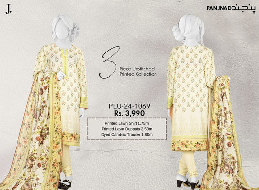 ORIGINAL PANJNAD .J PRINTED LAWN (Set -Pack Of 5 Suits ) Category B Market Boy