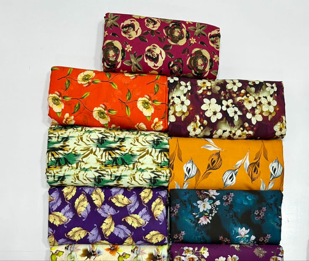 Kayseria 2Pc All Over Bana Dora Print Linen 15 Suits A