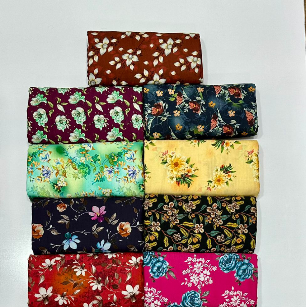 Kayseria 2Pc All Over Bana Dora Print Linen 15 Suits B