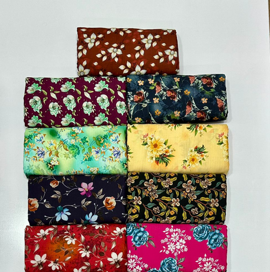 Kayseria 2Pc All Over Bana Dora Print Linen 15 Suits B