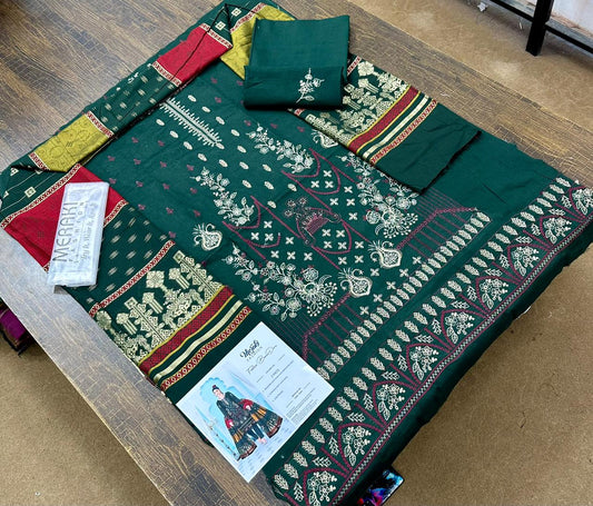 Meraki Fashion Vol 352 Embroidered Lawn Double Head Bana Dora (Set -Pack of 3 Suits) Category B Market Boy