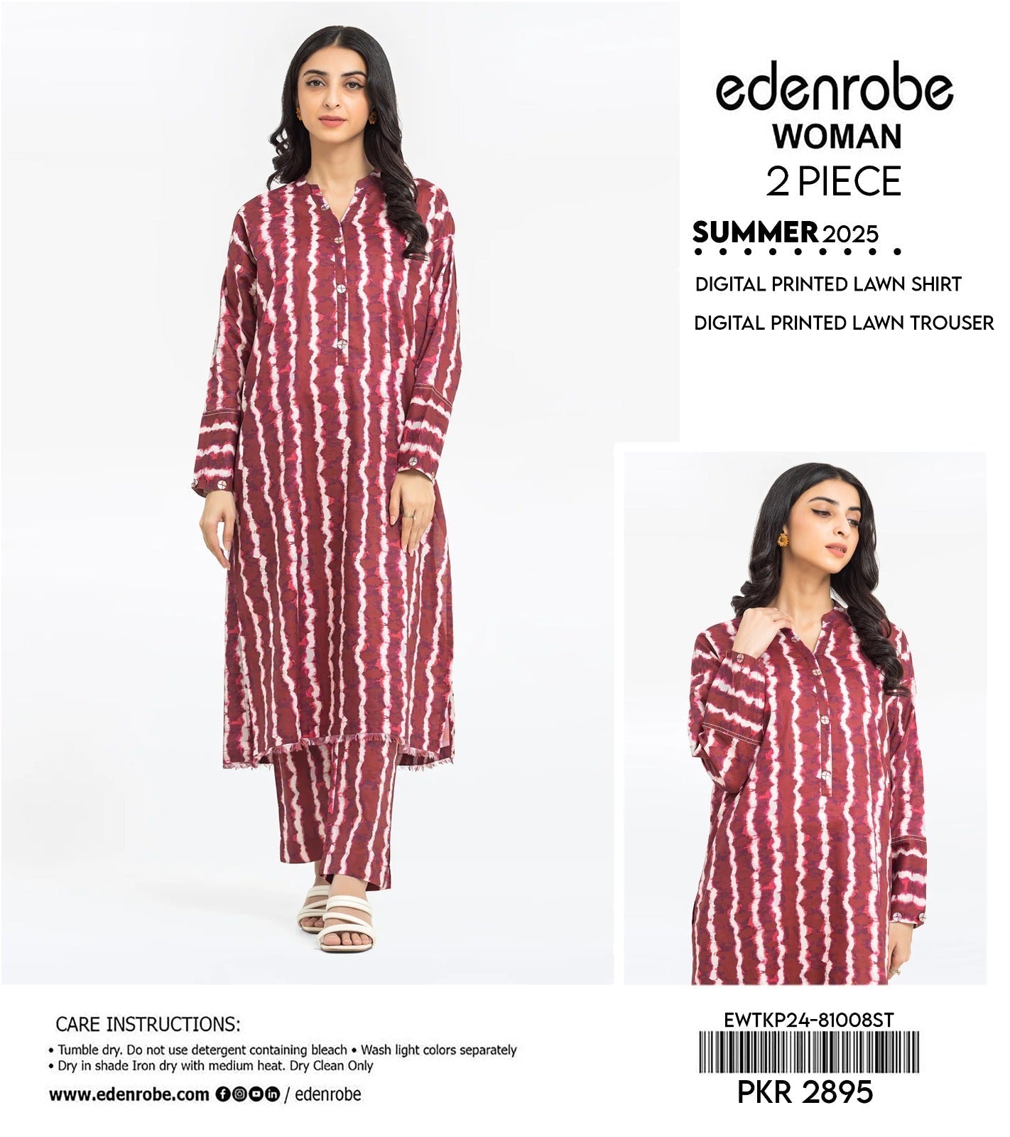 Edenrobe All Over 2 Piece Lawn Digital Print (Set - Pack of 7 Suits ) Category A Market Boy