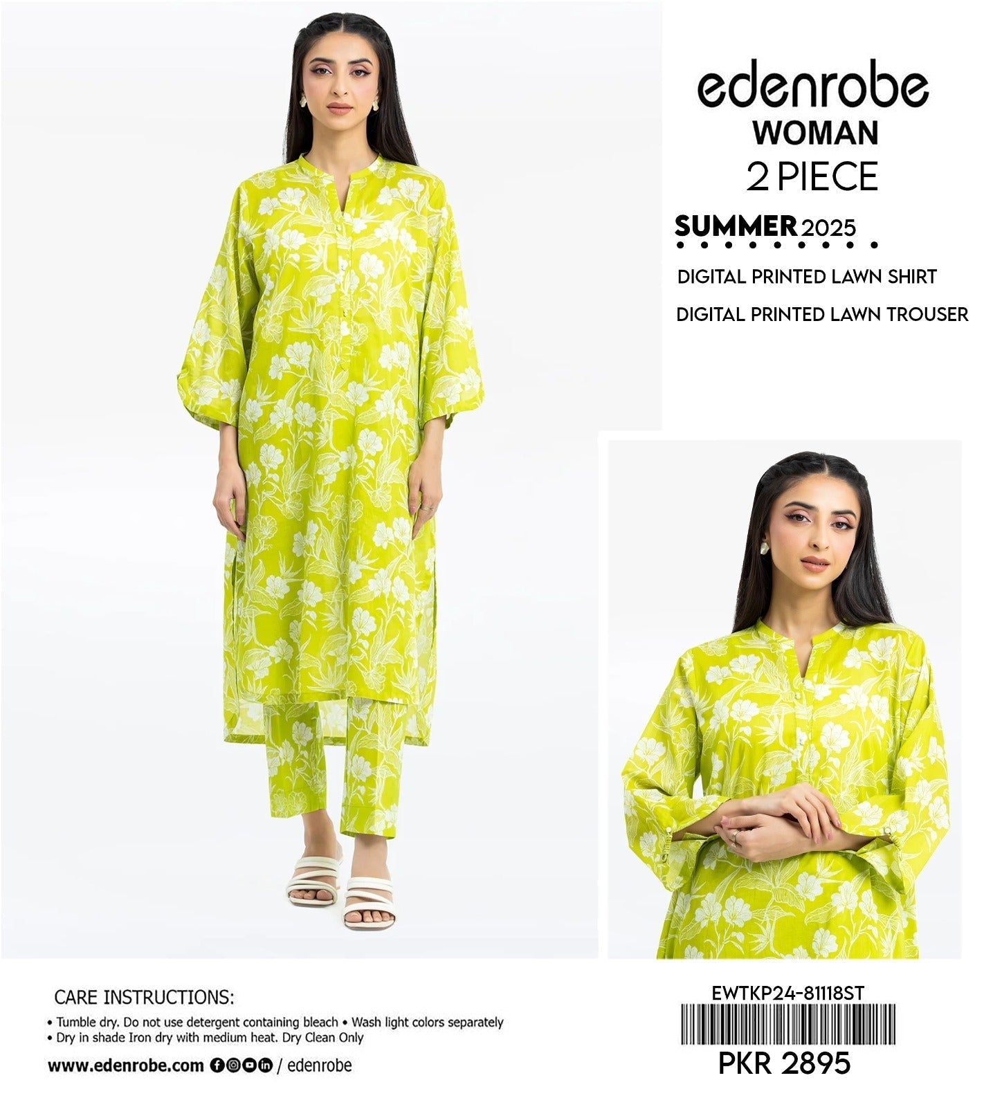 Edenrobe All Over 2 Piece Lawn Digital Print (Set - Pack of 7 Suits ) Category A Market Boy