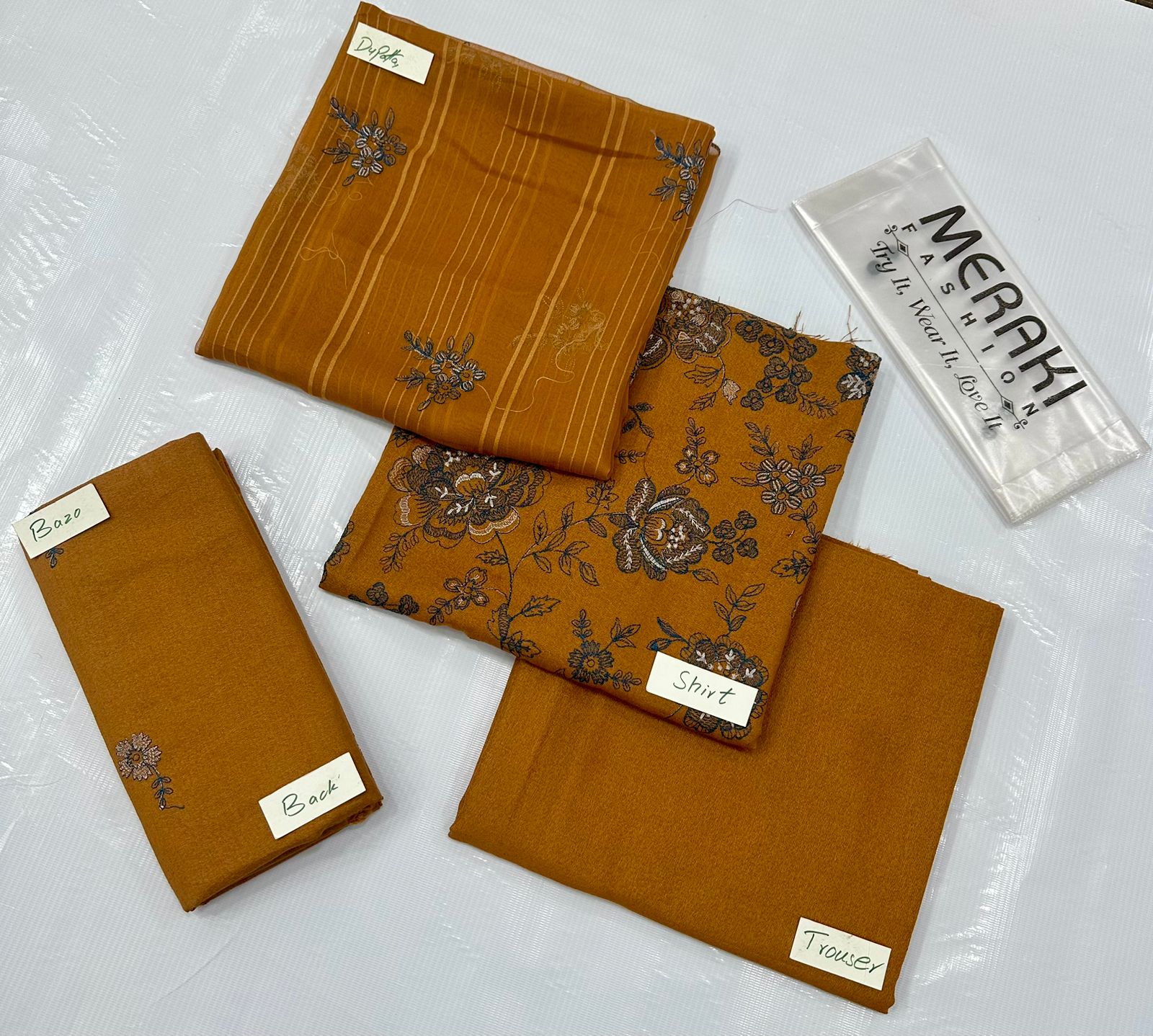 Bareeze Lawn Karande Embroidery (Set -Pack of 4 Suits )Category B Market Boy