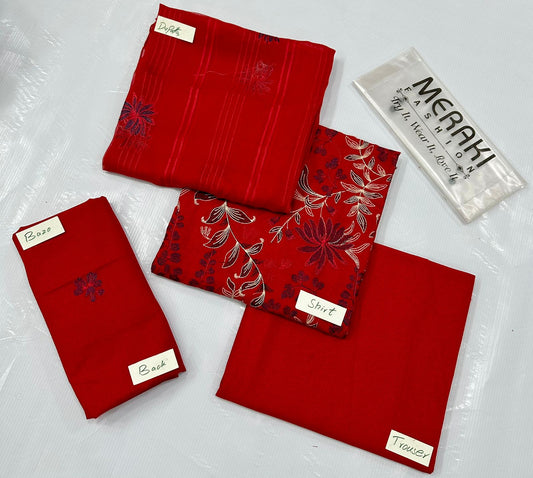 Bareeze Lawn Karande Embroidery (Set -Pack of 4 Suits )Category A Market Boy