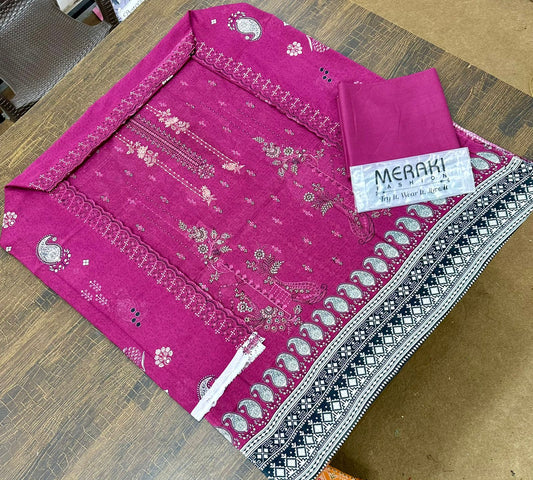 MERAKI FASHION VOL 355/CUT WORK SEQUENCE DUPATTA/BANA DURA DIGITAL PRINT (Set -Pack Of 10 Suits )Category B Market Boy