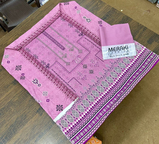 MERAKI FASHION VOL 355/CUT WORK SEQUENCE DUPATTA/BANA DURA DIGITAL PRINT (Set -Pack Of 10 Suits ) Market Boy