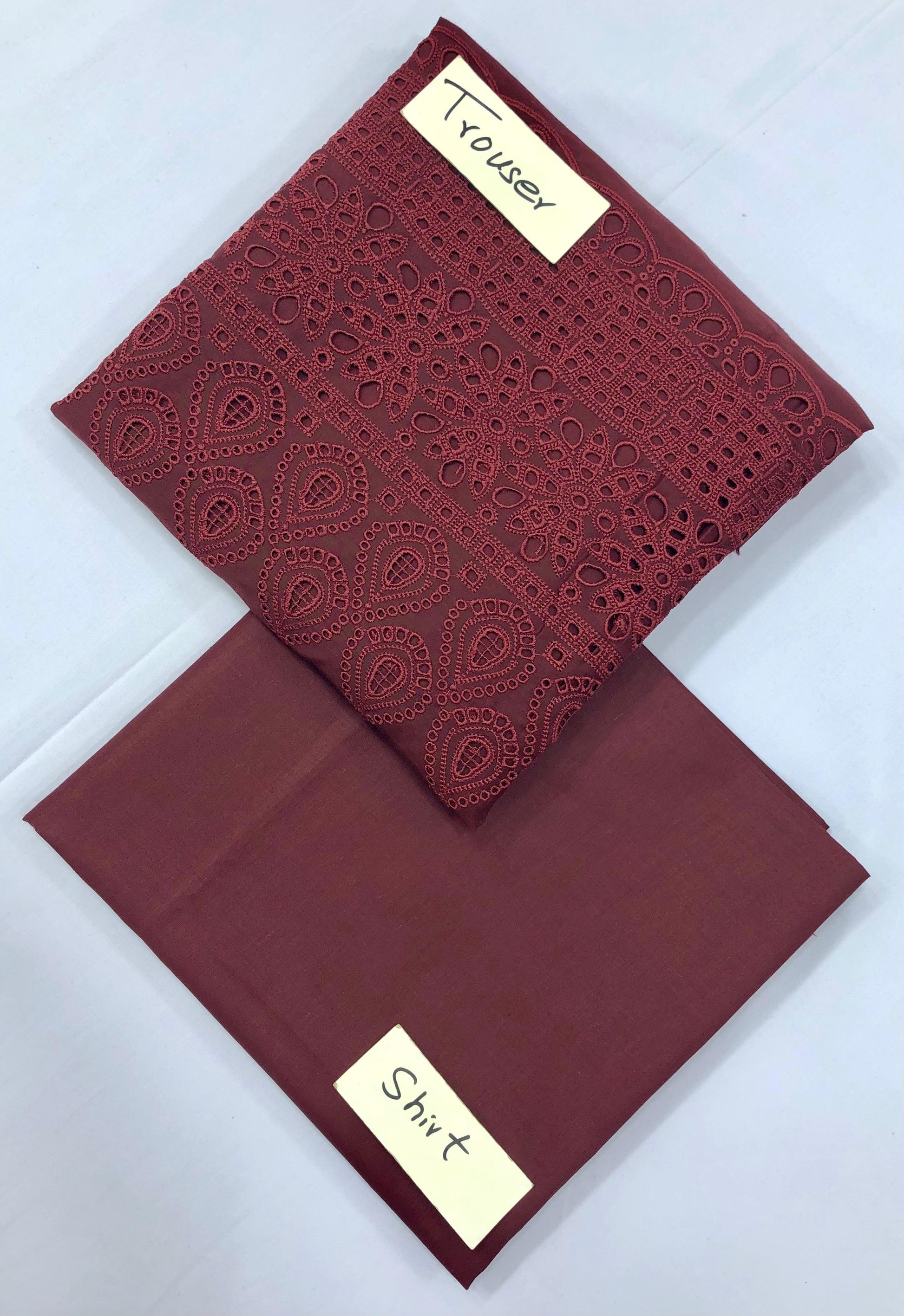 DAMAN BORING SHIFFLI CHIKAN KARI LAWN (Set -Pack Of 4 Suits ) Random Market Boy