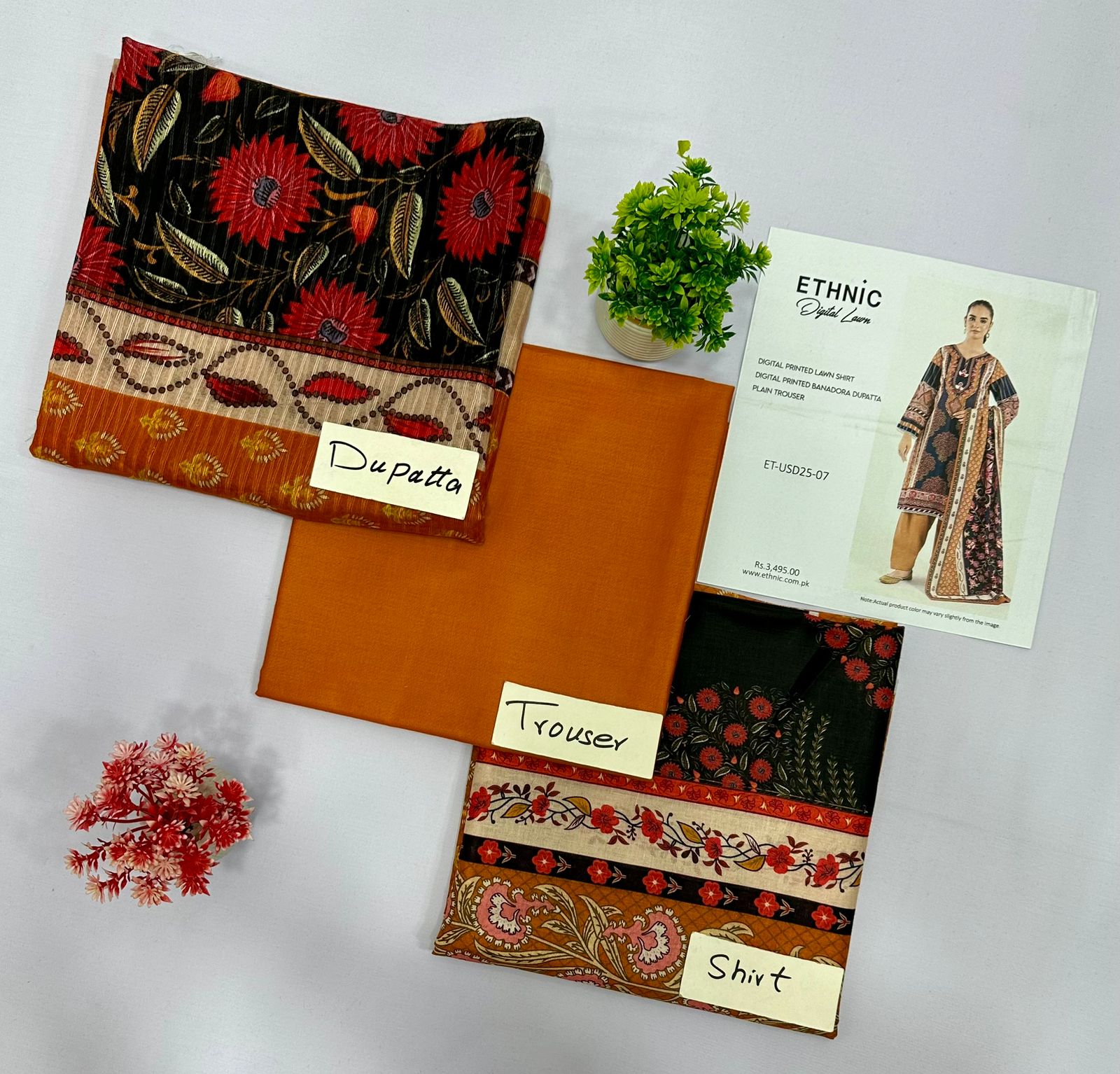 NISHAT & ETHNIC 3 PIECE LAWN (Set -Pack Of 18 Suits ) Market Boy