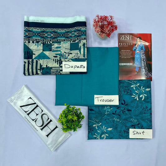 ZESH PRINTED LAWN                                    (Set -Pack of 6 Suits)Category B Market Boy
