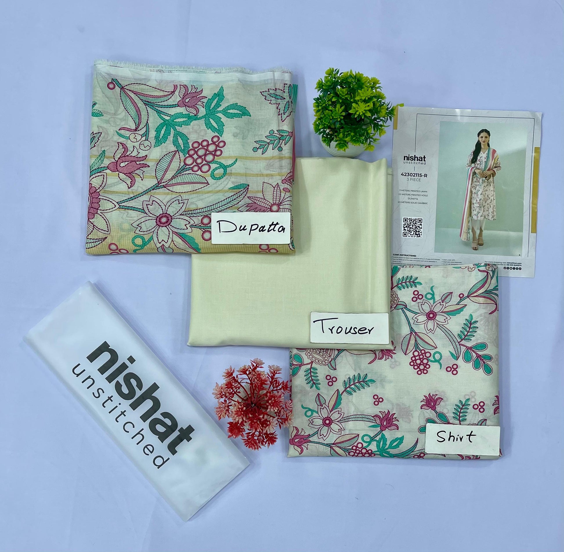 Nishat 3 Piece Printed Lawn (Set -Pack Of 10 Suits ) Market Boy