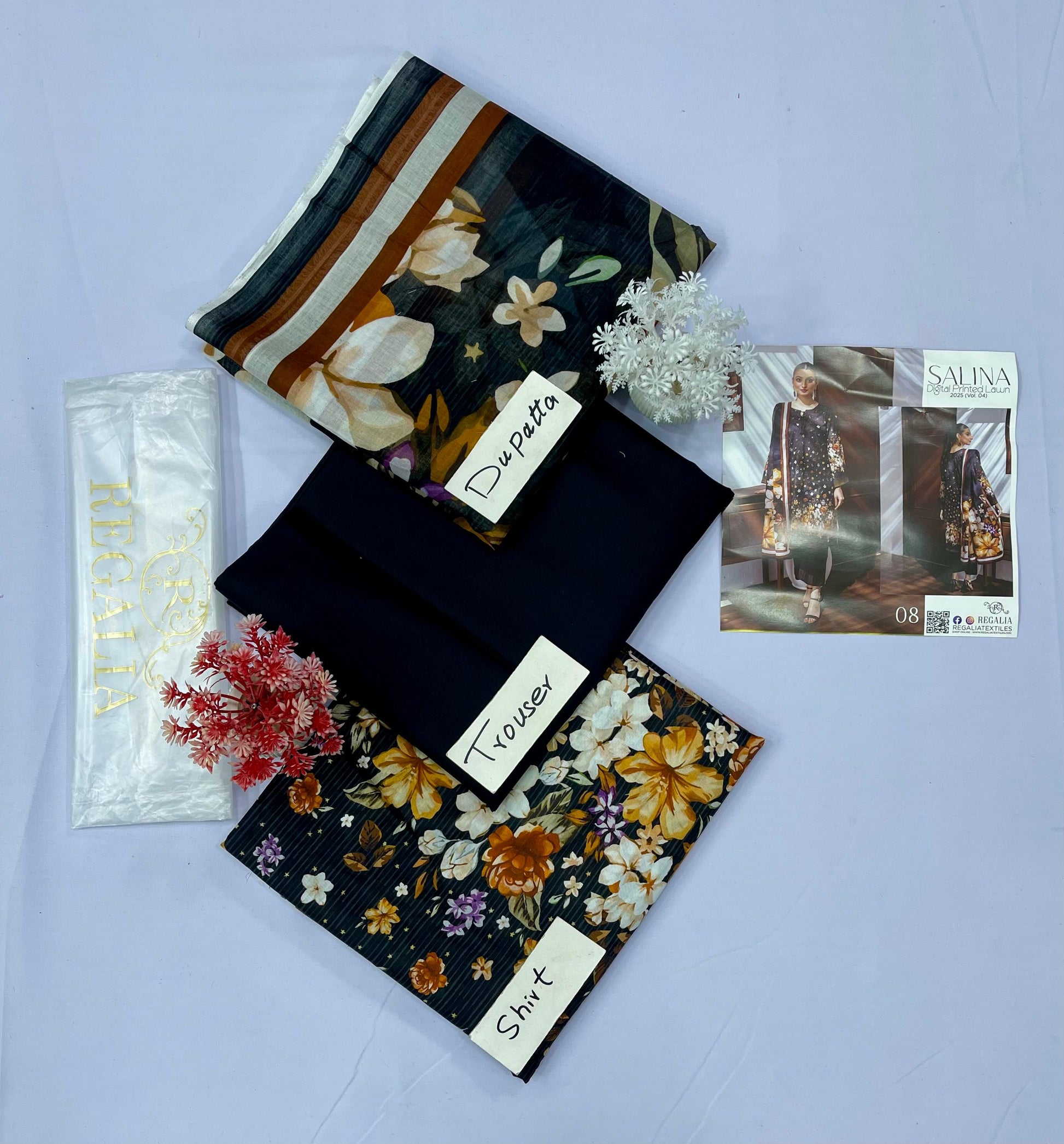 Salina Embroidery Cut Work (Set-Pack of 5 Suits) Category B Market Boy