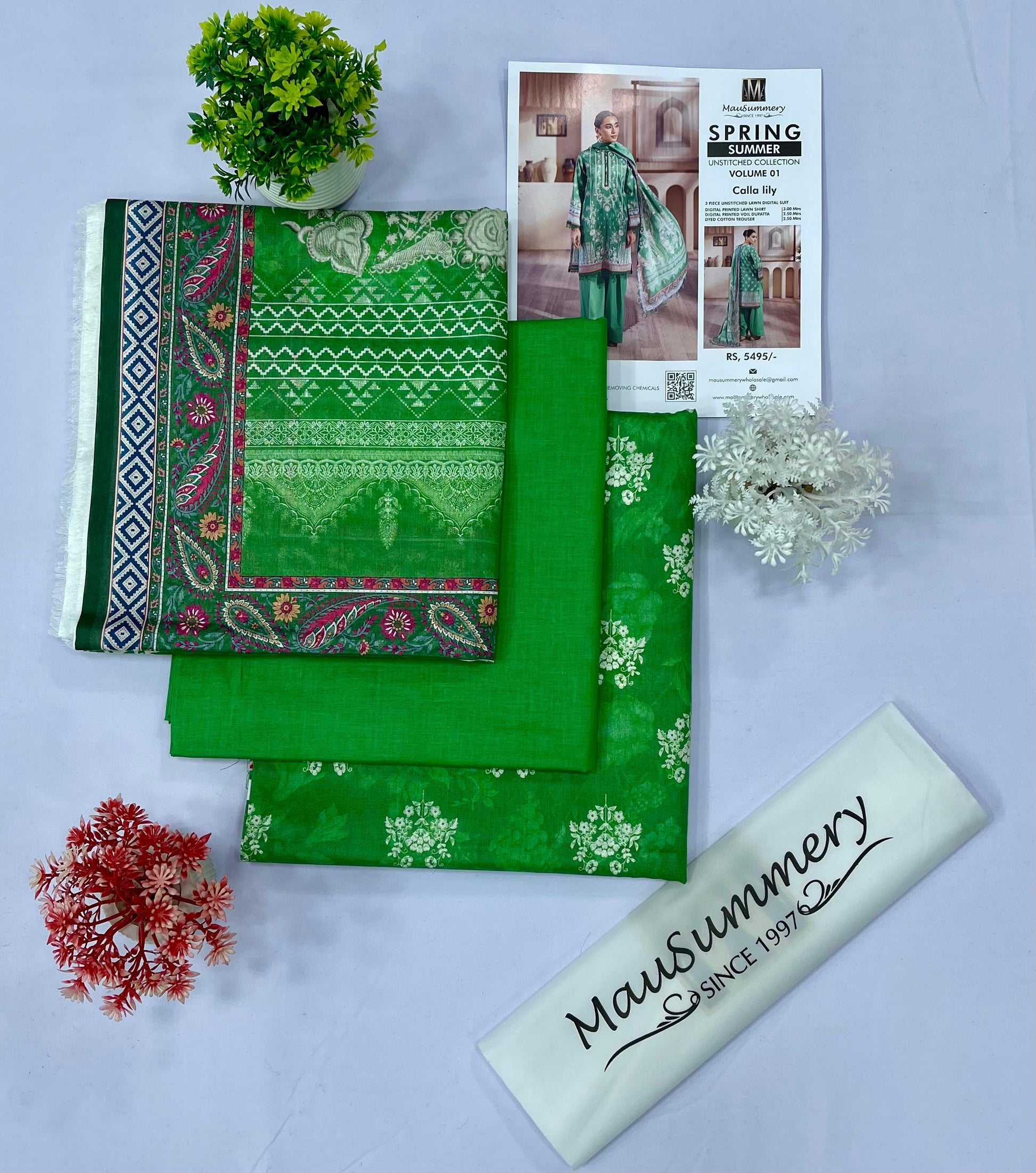 Mausummery Lawn (Set-Pack of 6 Suits) Category B Market Boy