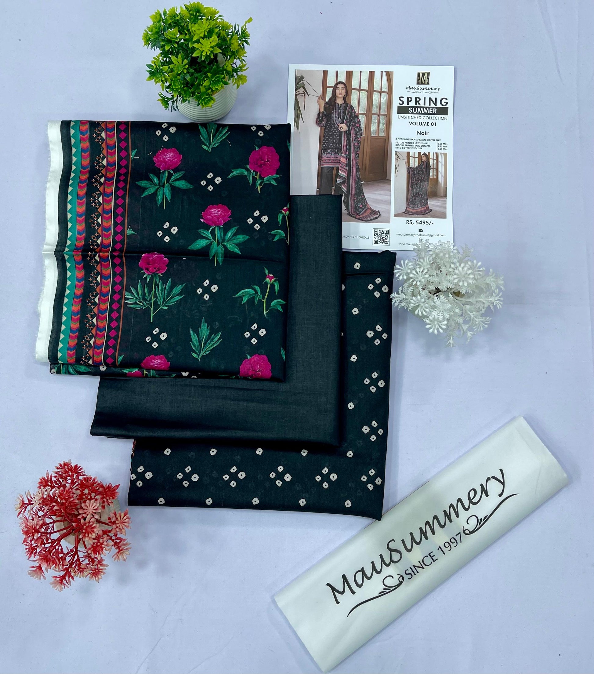 Mausummery Lawn (Set-Pack of 6 Suits) Category B Market Boy