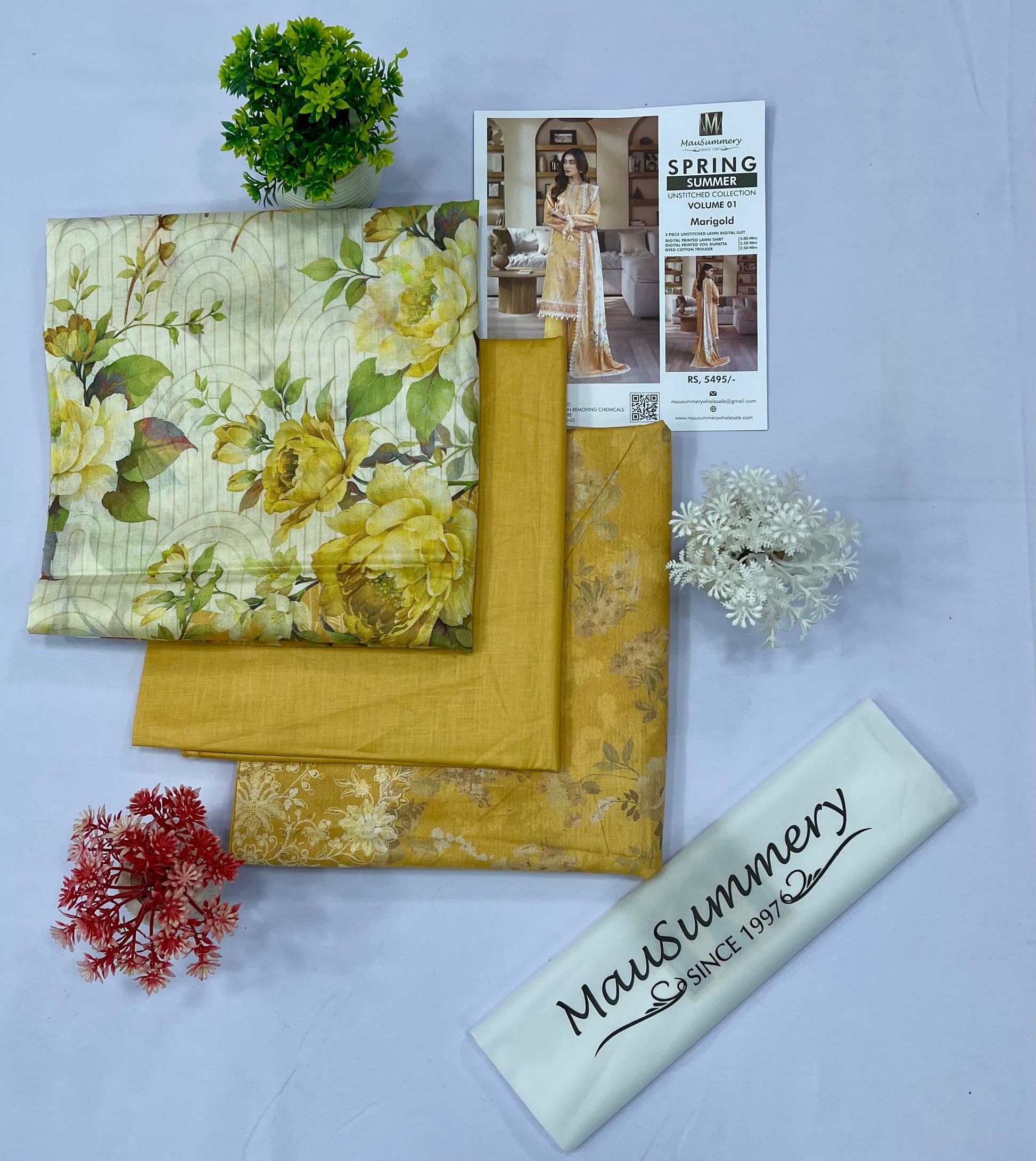 Mausummery Lawn (Set-Pack of 6 Suits) Category B Market Boy