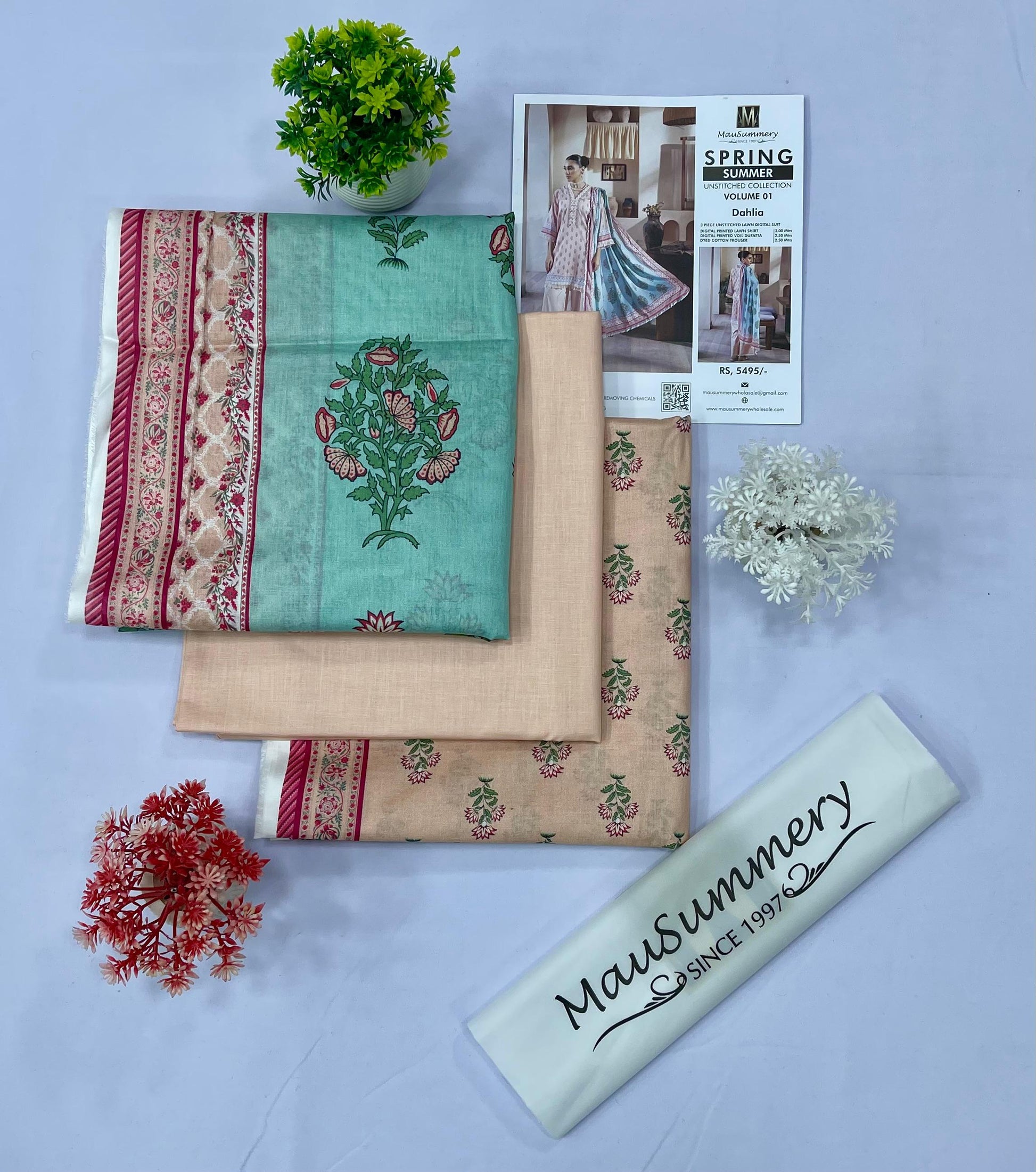 Mausummery Lawn (Set-Pack of 6 Suits) Category B Market Boy