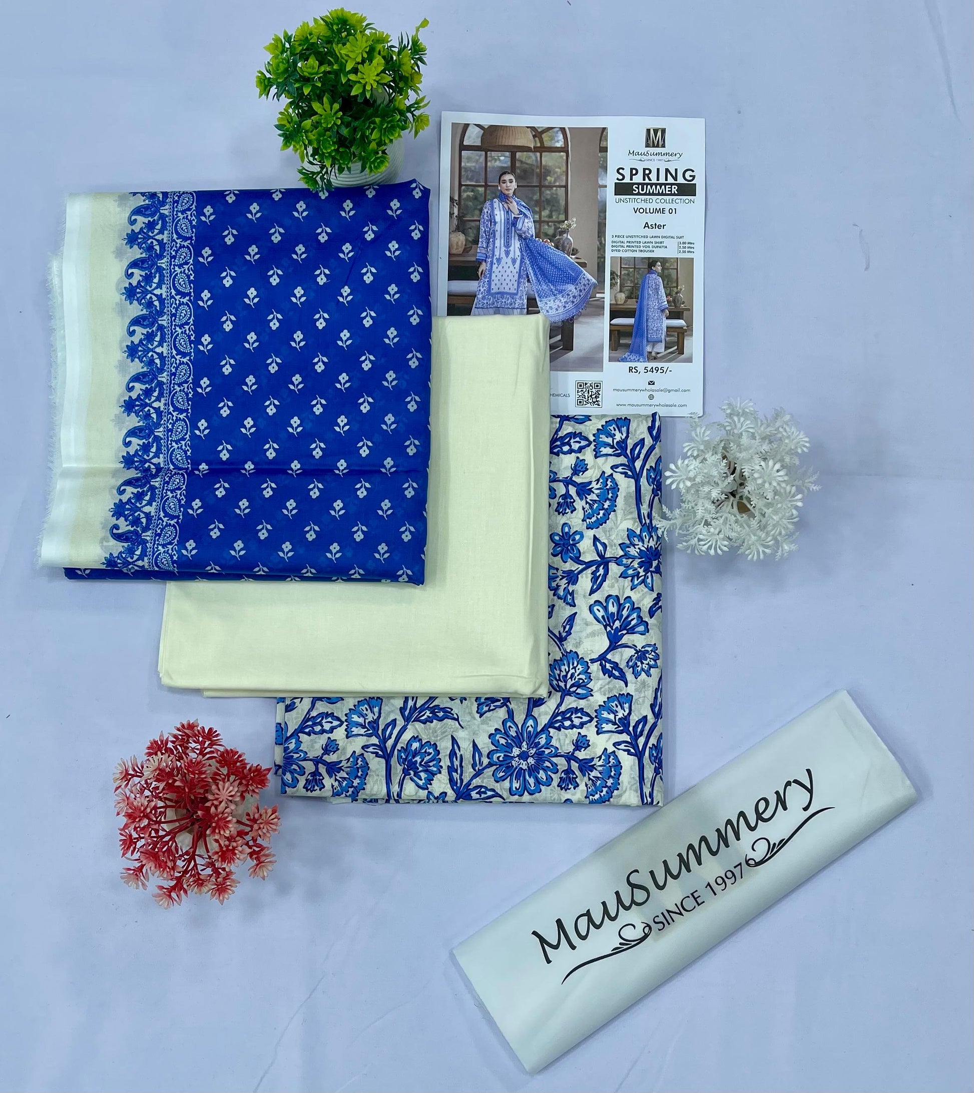 Mausummery Lawn (Set-Pack of 6 Suits) Category A Market Boy