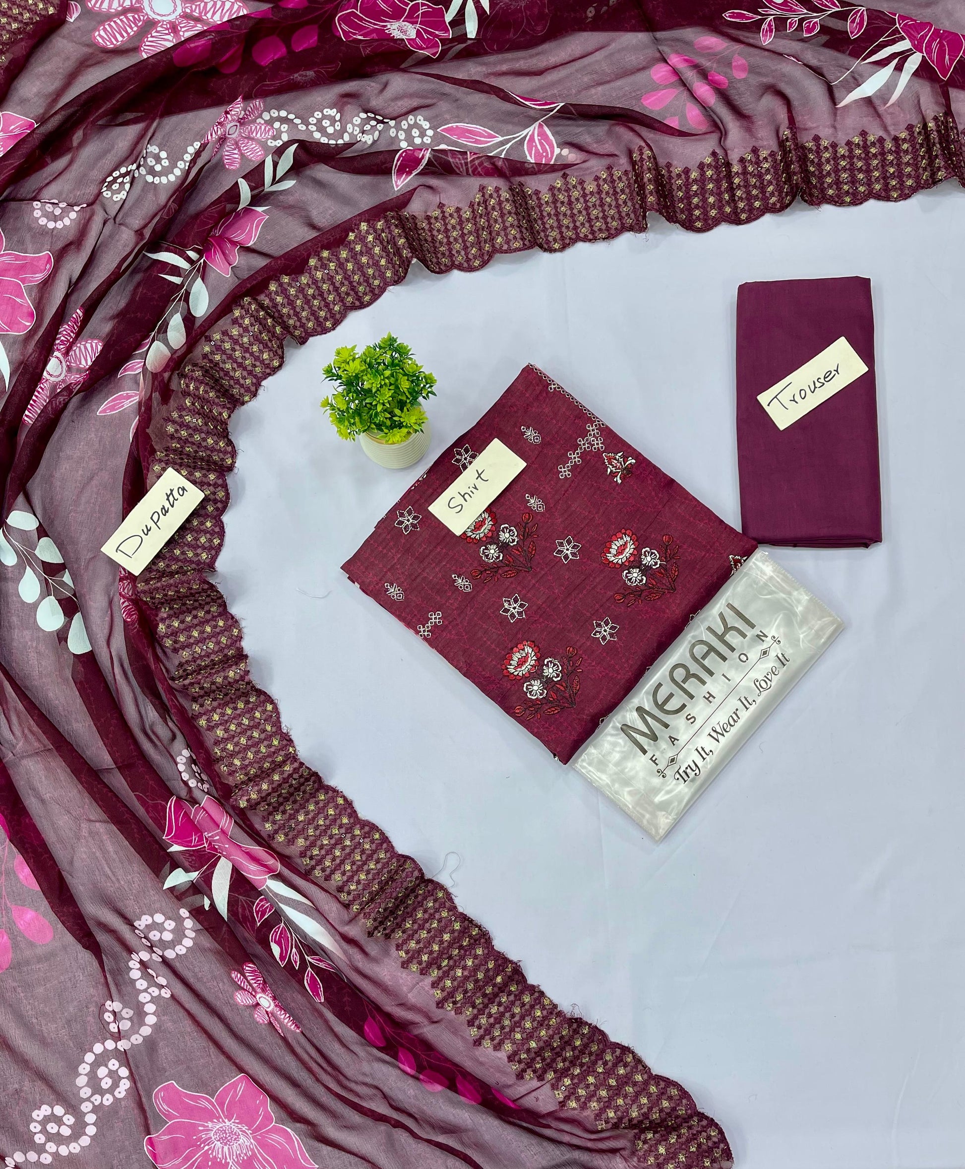 Meraki Vol 371 Bana Dora Cut Work Dupatta (Set -Pack Of 5 Suits ) Category A Market Boy