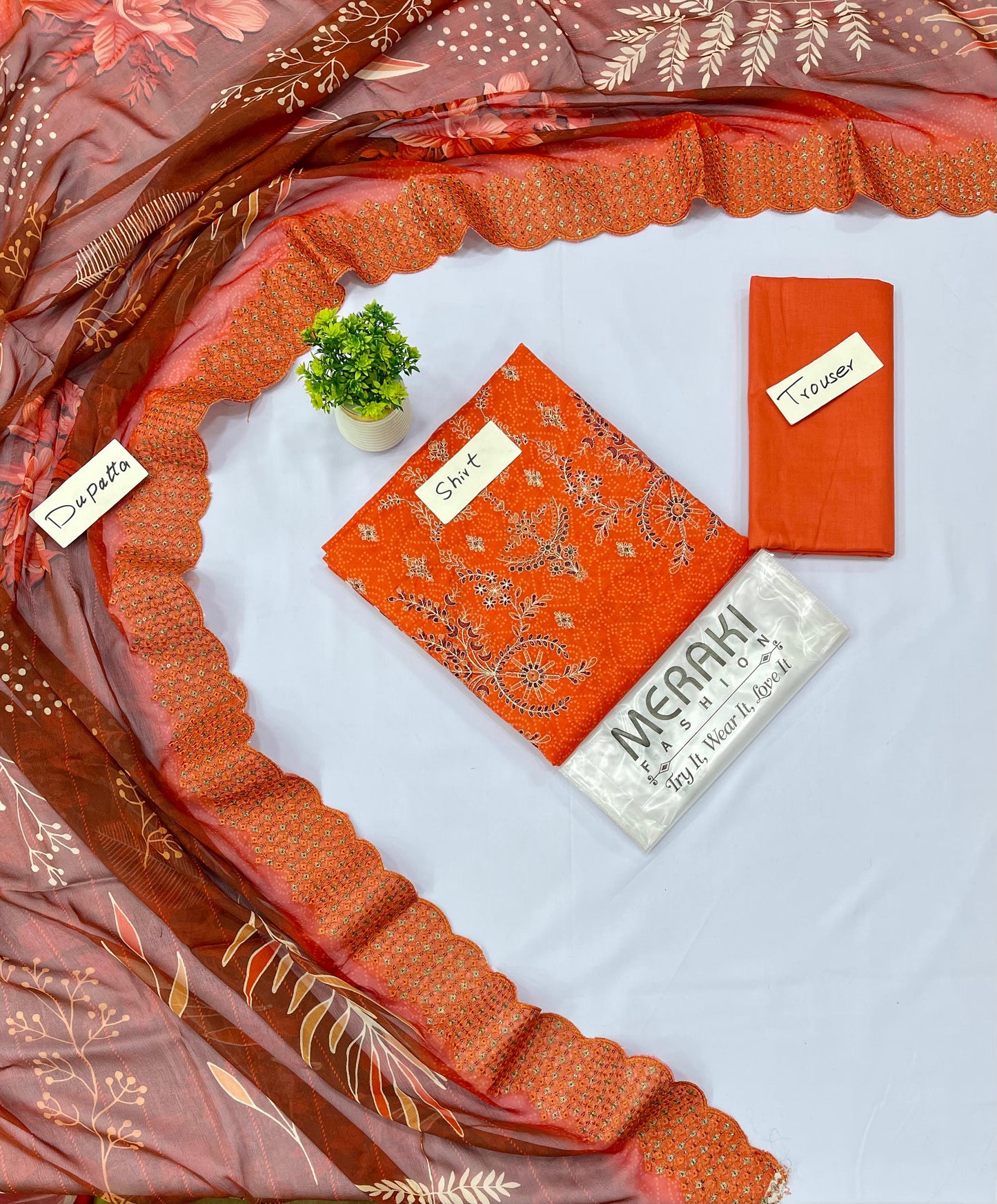 Meraki Vol 371 Bana Dora Cut Work Dupatta (Set -Pack Of 5 Suits ) Category A Market Boy