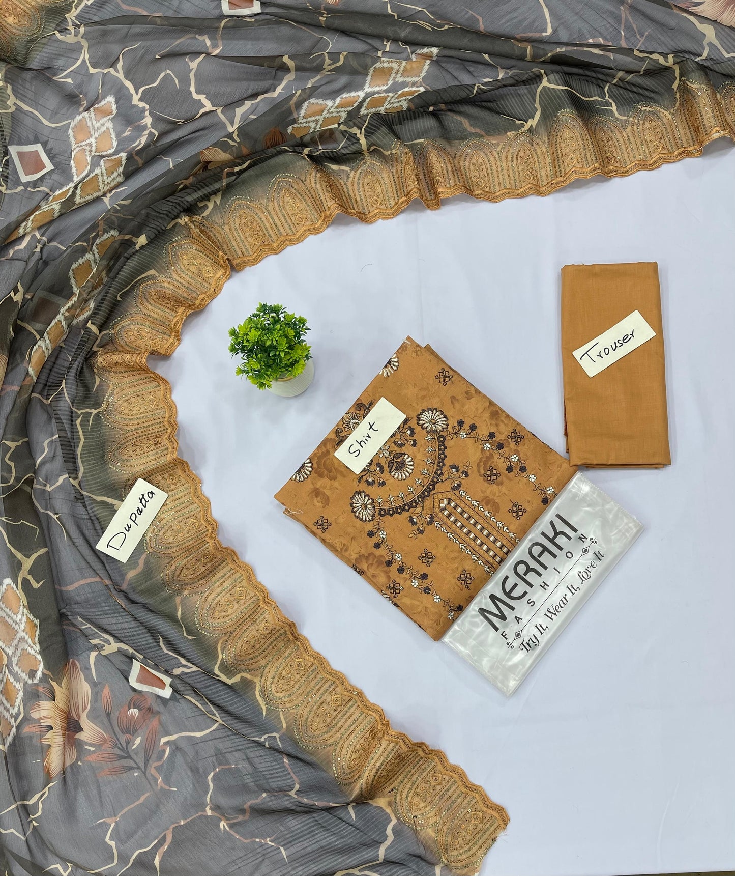 Meraki Vol 371 Bana Dora Cut Work Dupatta (Set -Pack Of 5 Suits ) Category A Market Boy