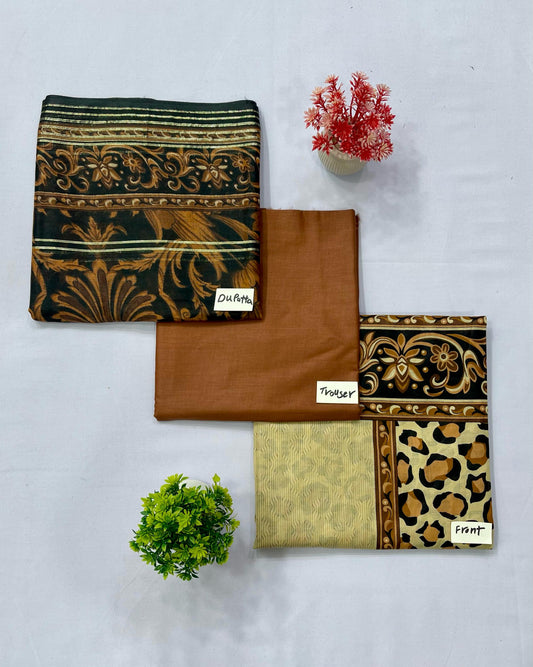 Awami Arrange Lawn 3-PC 90/70(Set -Pack Of4 Suits ) Random Market Boy