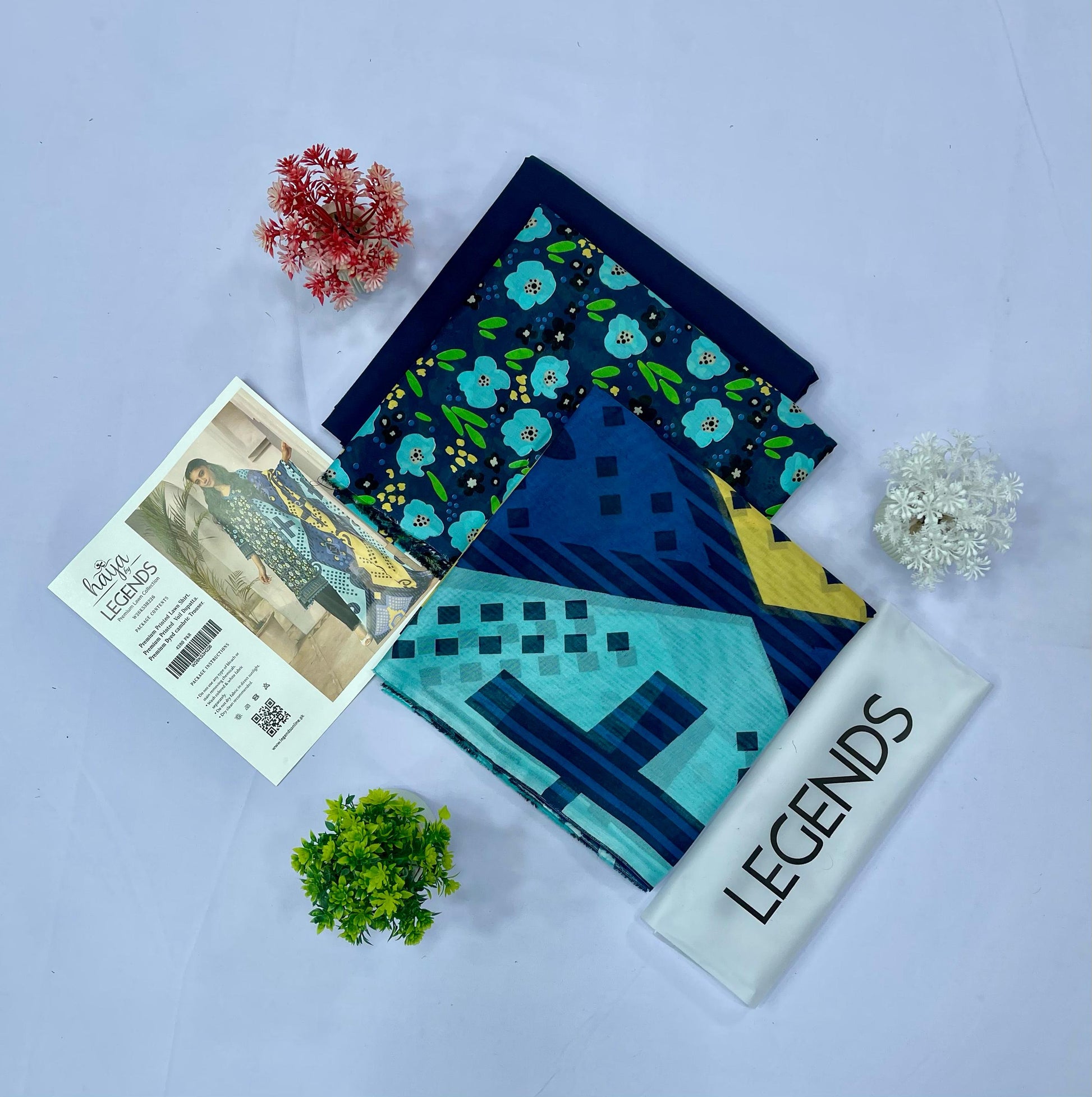 Haya By Legend Print Lawn (Set -Pack Of 4 Suits ) Category B Market Boy