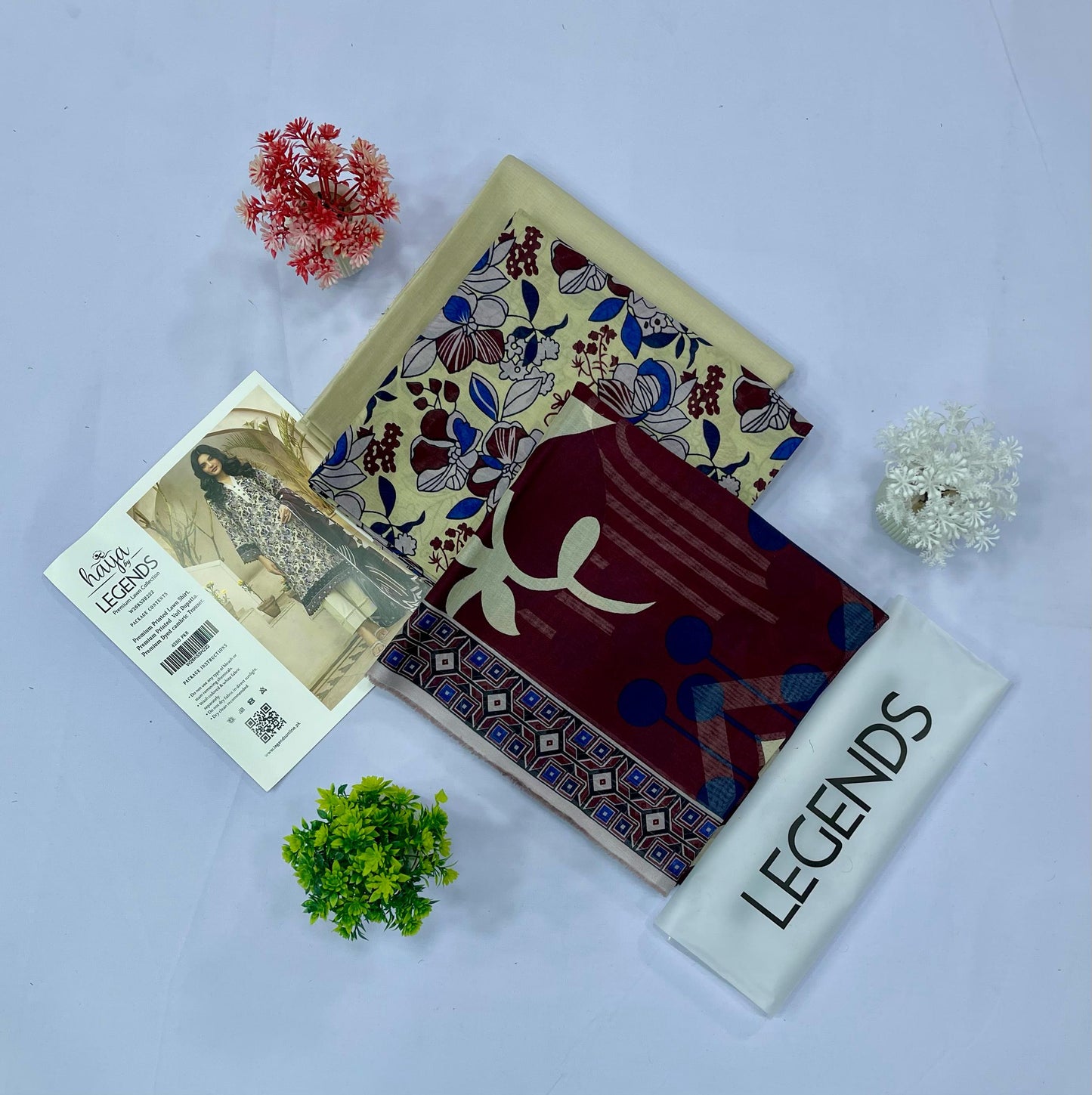 Haya By Legend Print Lawn (Set -Pack Of 4 Suits ) Category B Market Boy