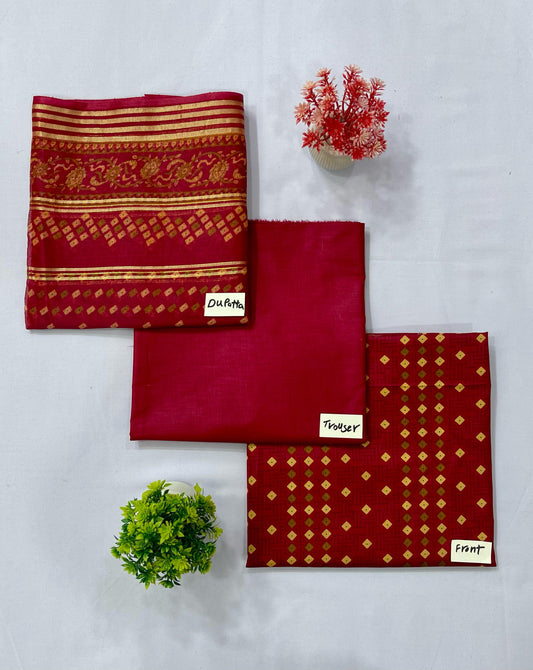 Awami Arrange Lawn 3-PC 90/70(Set -Pack Of 8 Suits ) Category B Market Boy