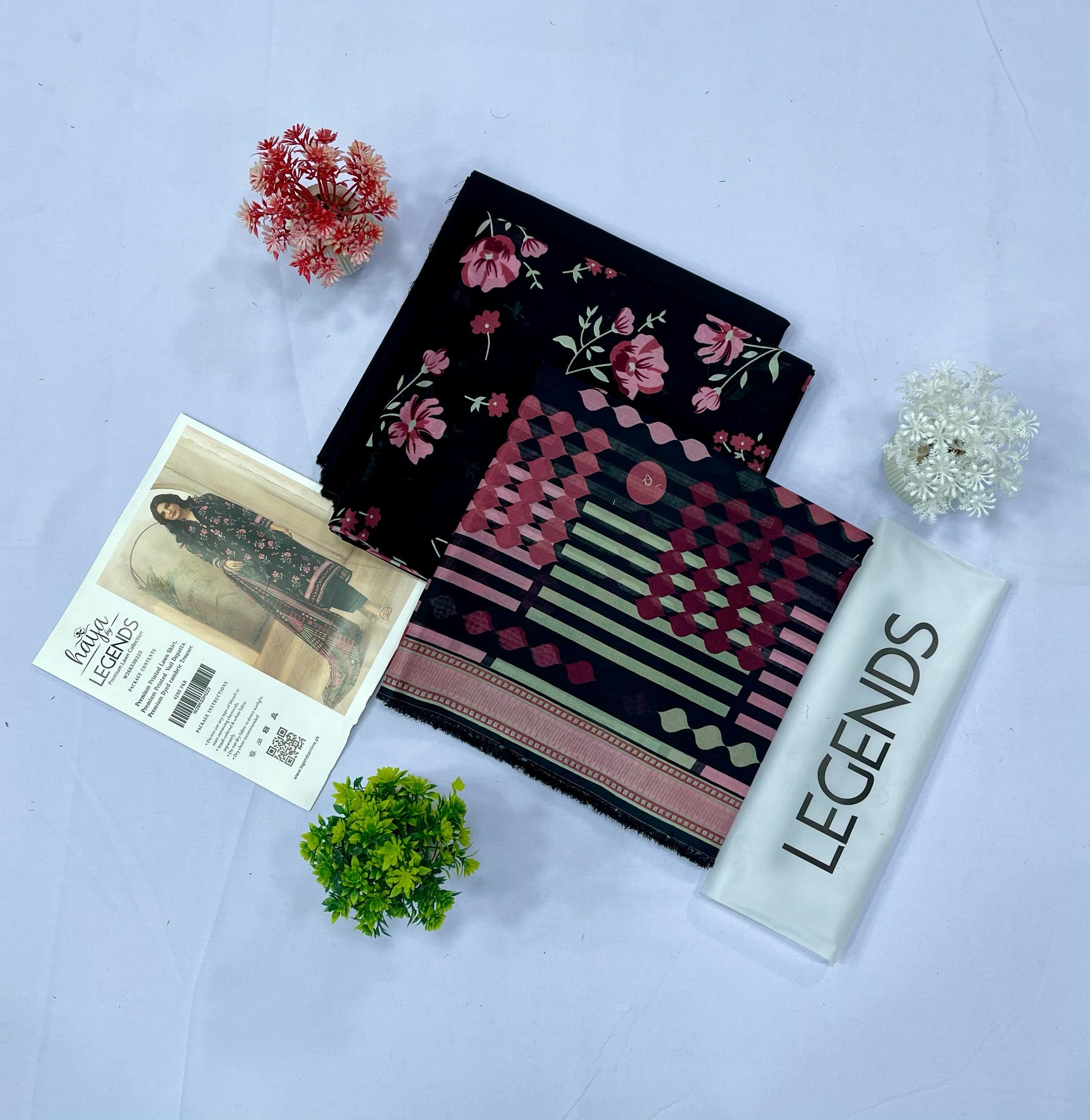 Haya By Legend Print Lawn (Set -Pack Of 4 Suits ) Category B Market Boy