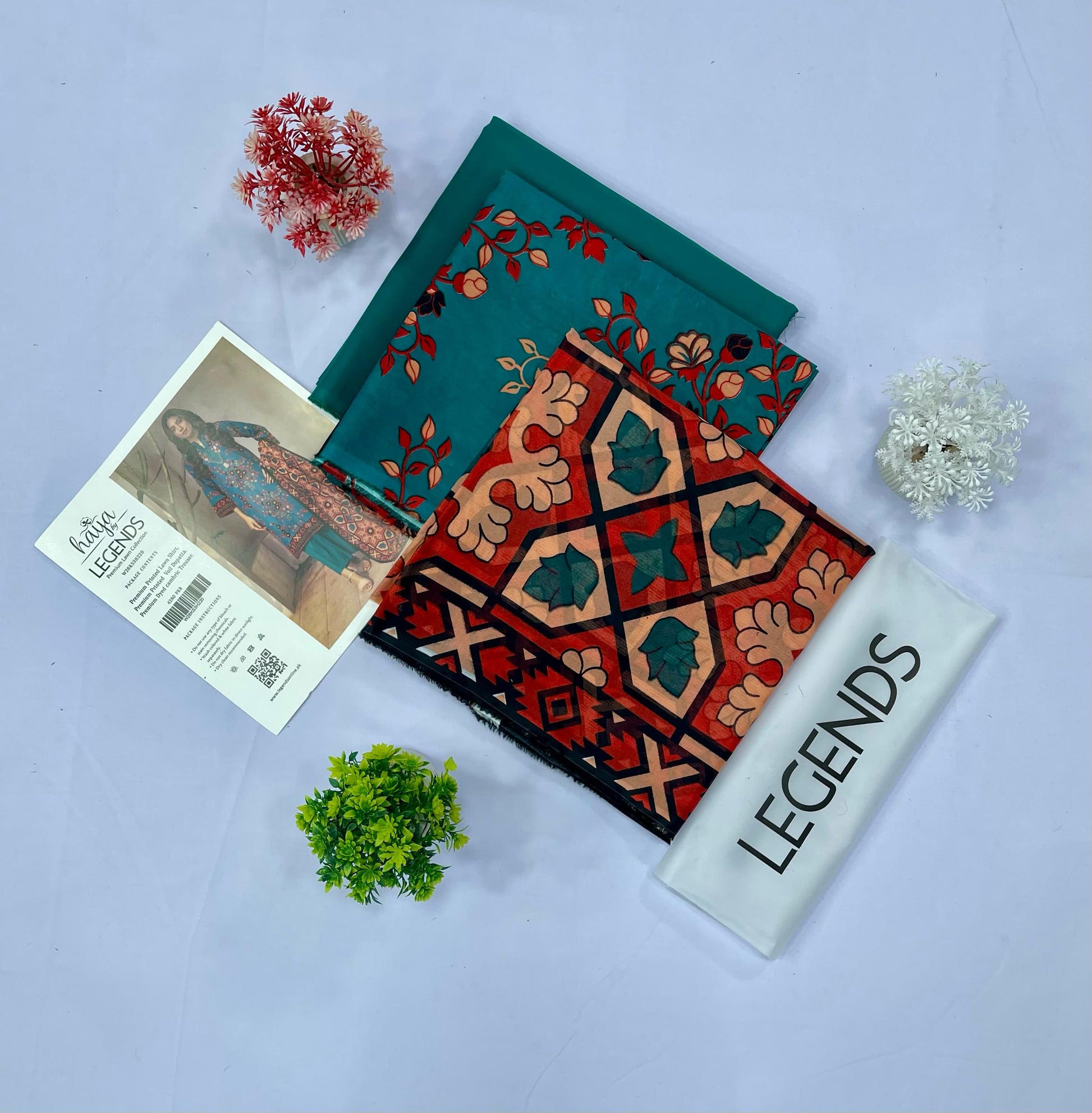 Haya By Legend Print Lawn (Set -Pack Of 4 Suits ) Category B Market Boy