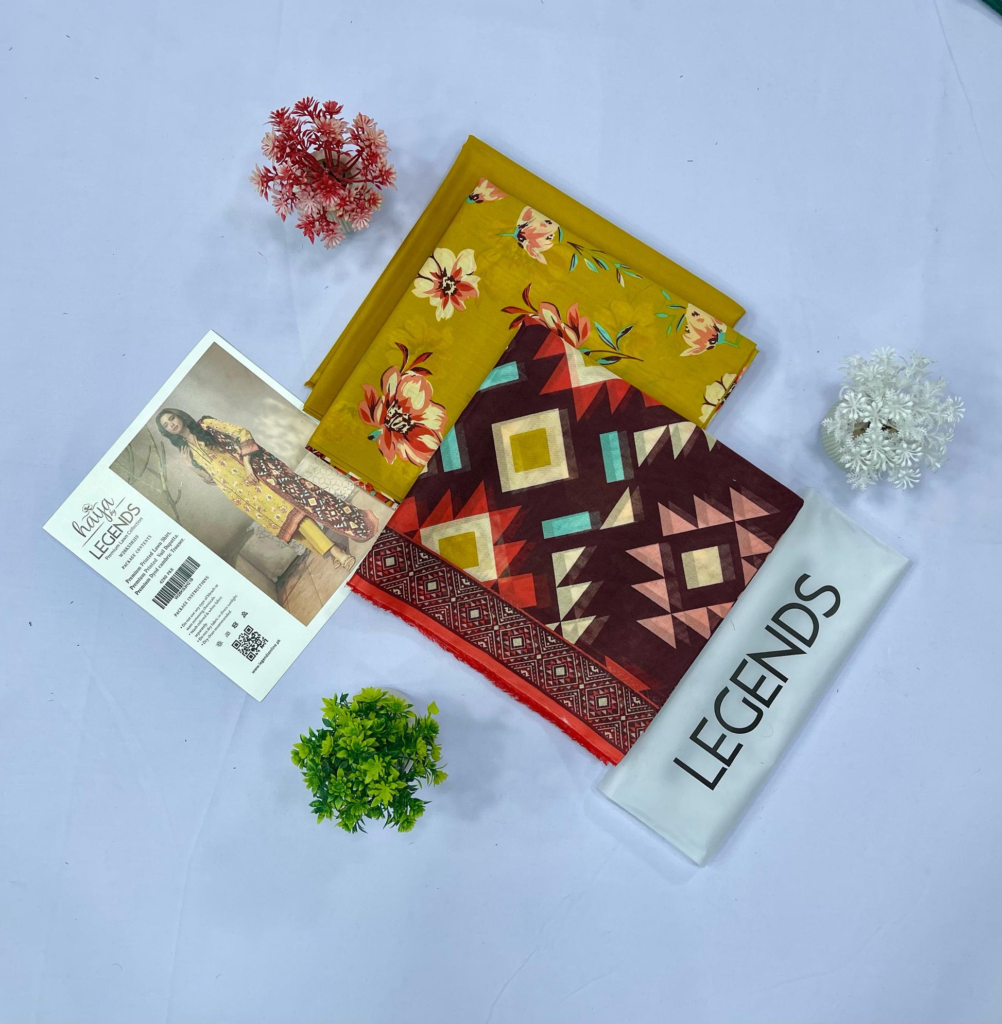 Haya By Legend Print Lawn (Set -Pack Of 4 Suits ) Category A Market Boy