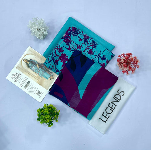 Haya By Legend Print Lawn (Set -Pack Of 4 Suits ) Category A Market Boy