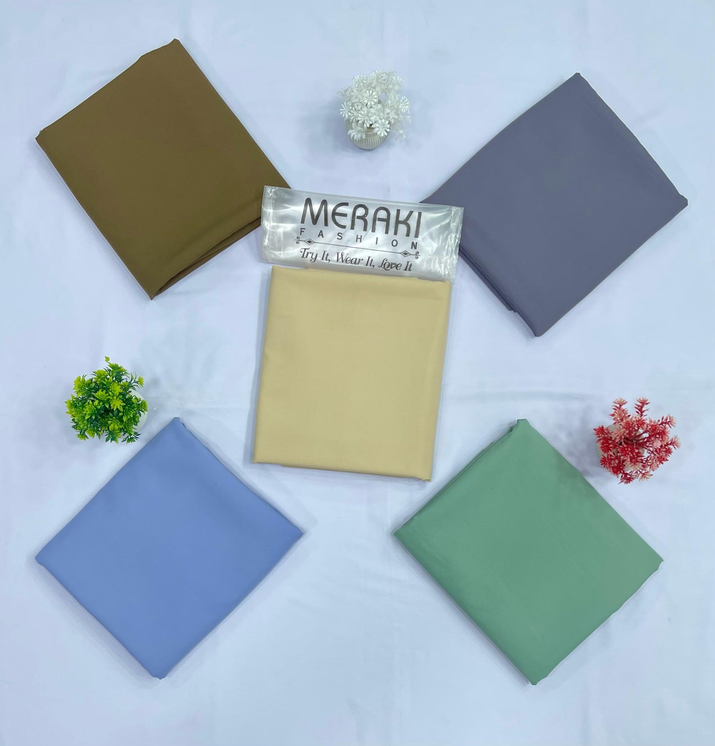 MERAKI FASHION VOL 374 WASH WEAR (Set -Pack of 5 Suits ) Category A Market Boy