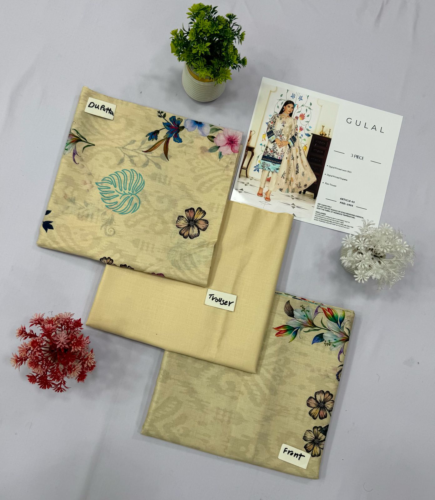 GULAL DIGITAL PRINTED LAWN 5 SUITS Category B Market Boy