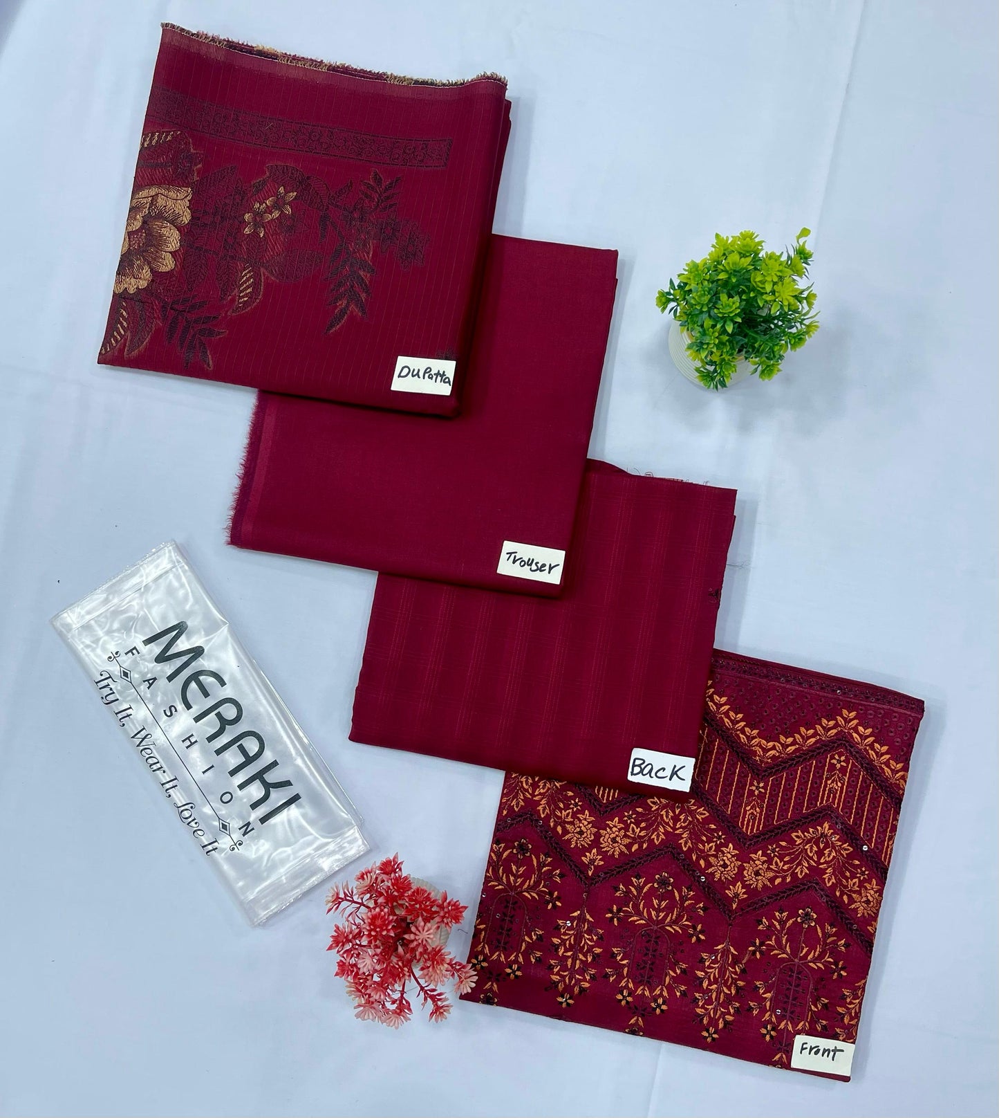 MERAKI FASHION VOL 378 DAMAN BORING SEQUENCE DHOBBY BANA DURA(Set -Pack Of 4 Suits )Category A Market Boy