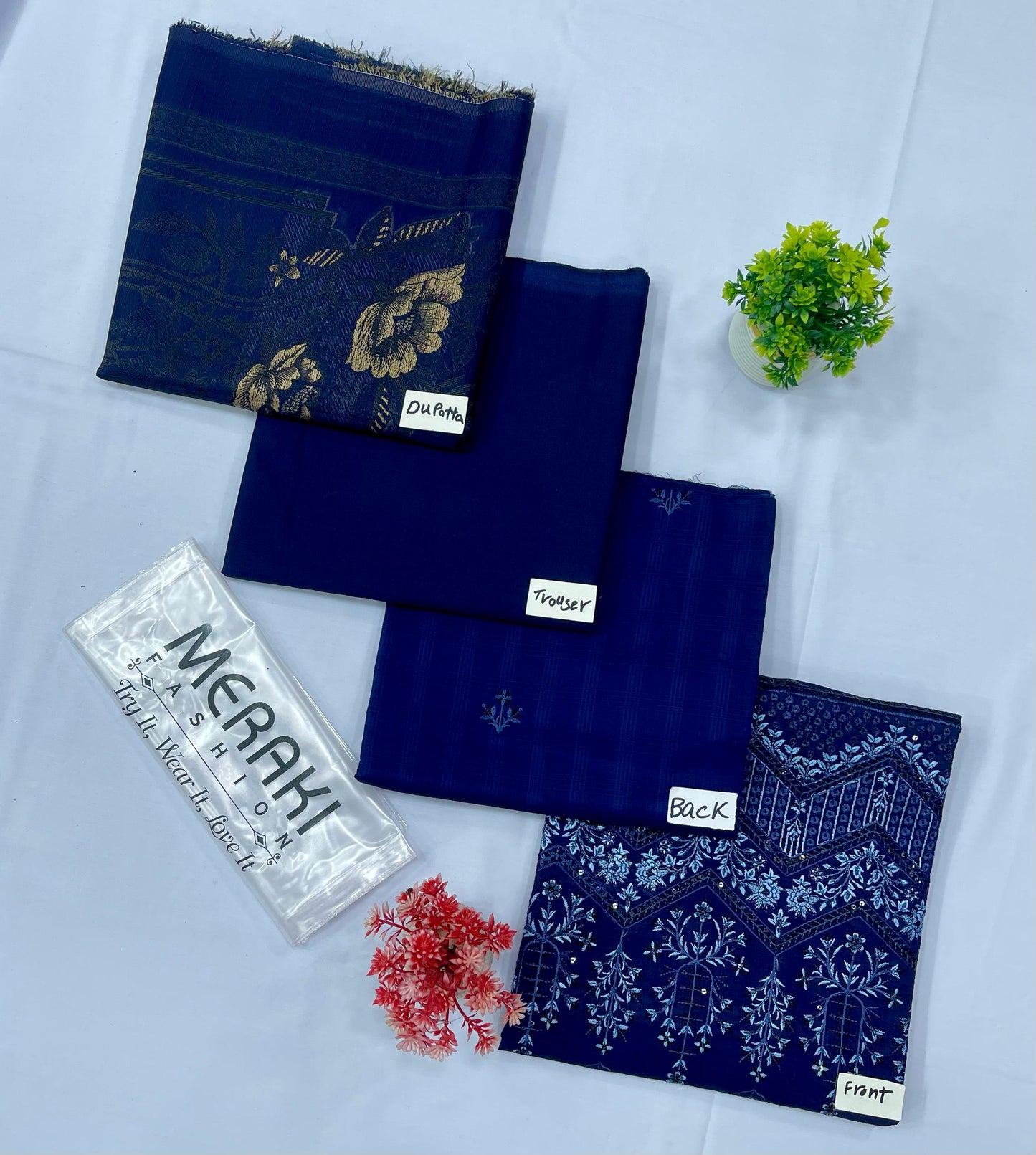 MERAKI FASHION VOL 378 DAMAN BORING SEQUENCE DHOBBY BANA DURA(Set -Pack Of 4 Suits )Category B Market Boy