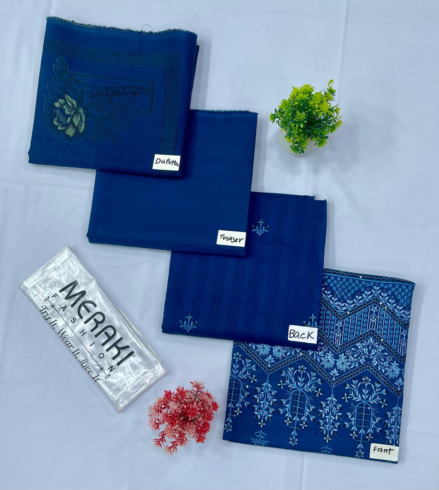 MERAKI FASHION VOL 378 DAMAN BORING SEQUENCE DHOBBY BANA DURA(Set -Pack Of 4 Suits )Category A Market Boy