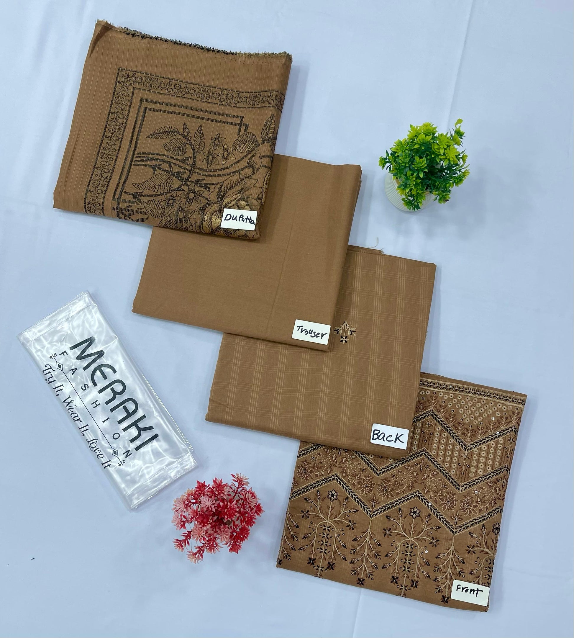 MERAKI FASHION VOL 378 DAMAN BORING SEQUENCE DHOBBY BANA DURA(Set -Pack Of 4 Suits )Category A Market Boy