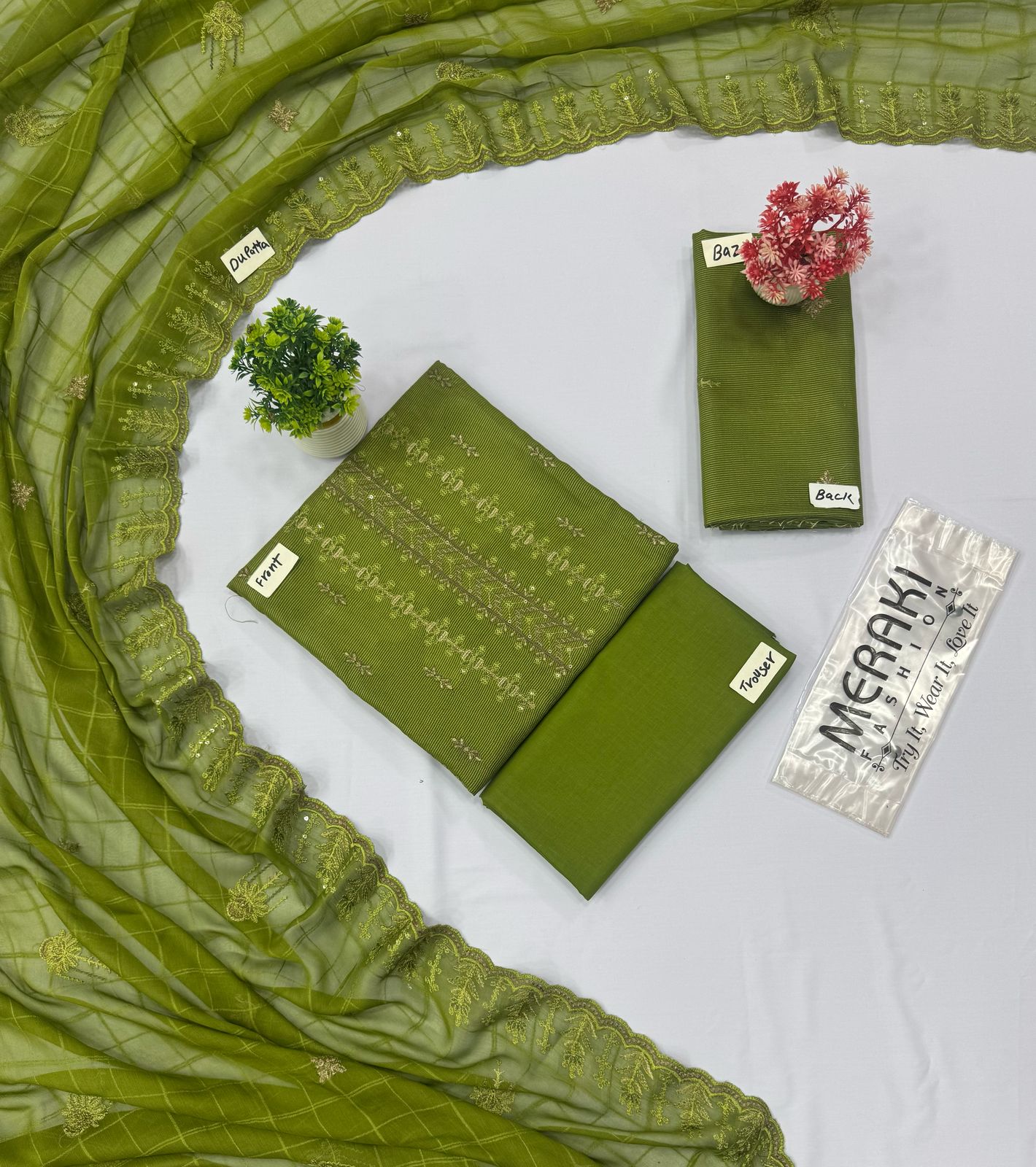 MERAKI FASHION VOL-380 KHAADI LAWN (Set -Pack Of 4 Suits ) Category A Market Boy