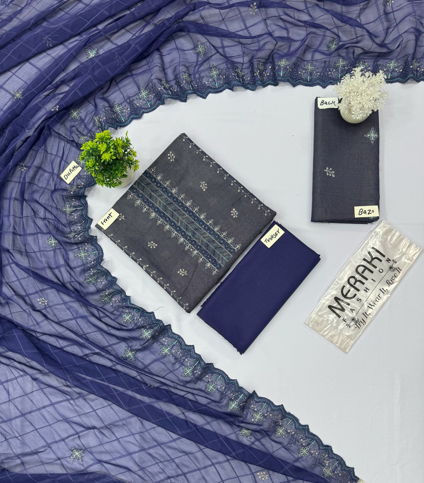 MERAKI FASHION VOL-380 KHAADI LAWN (Set -Pack Of 8 Suits ) Market Boy