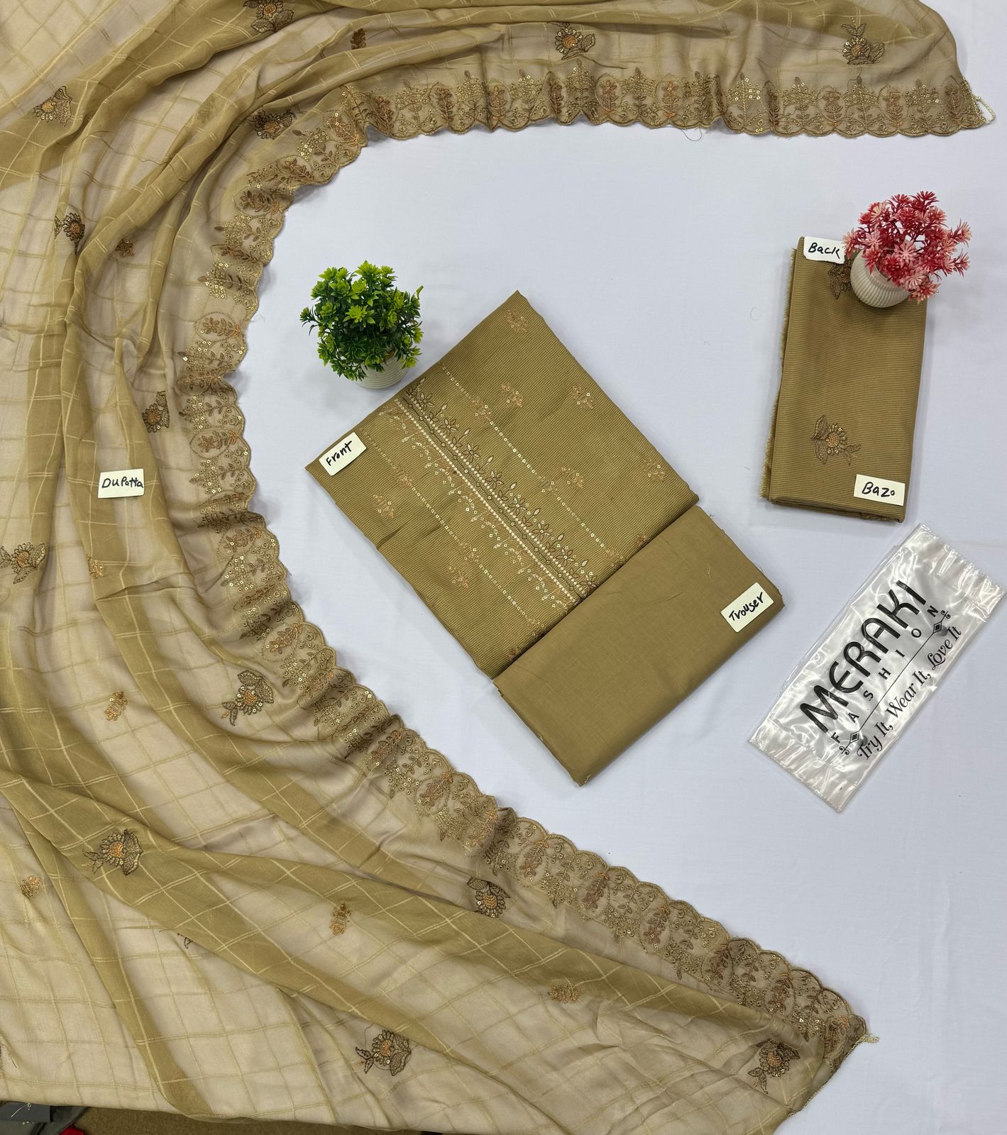 MERAKI FASHION VOL-380 KHAADI LAWN (Set -Pack Of 8 Suits ) Market Boy