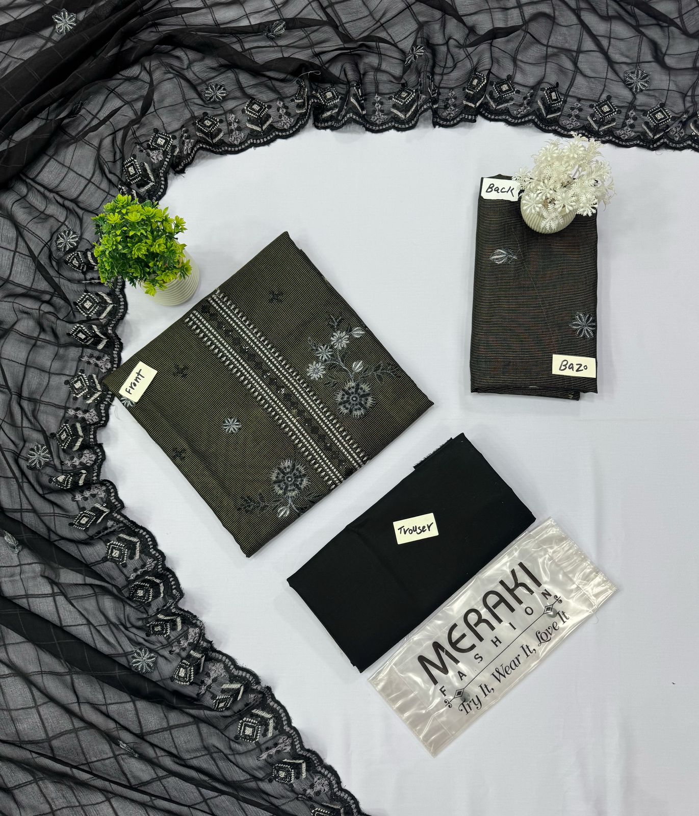 MERAKI FASHION VOL-380 KHAADI LAWN (Set -Pack Of 4 Suits ) Category A Market Boy