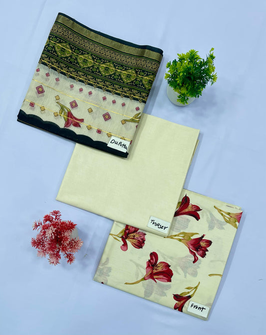 Awami Arrange Lawn 3-PC 90/70(Set -Pack Of 9 Suits ) Category A Market Boy