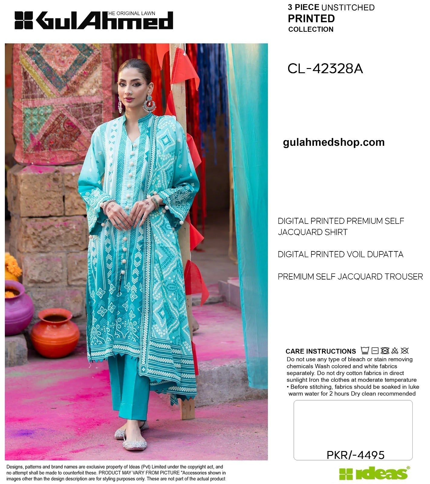 Gul Ahmed Print Lawn  (Set-Pack of 10 Suits) Market Boy